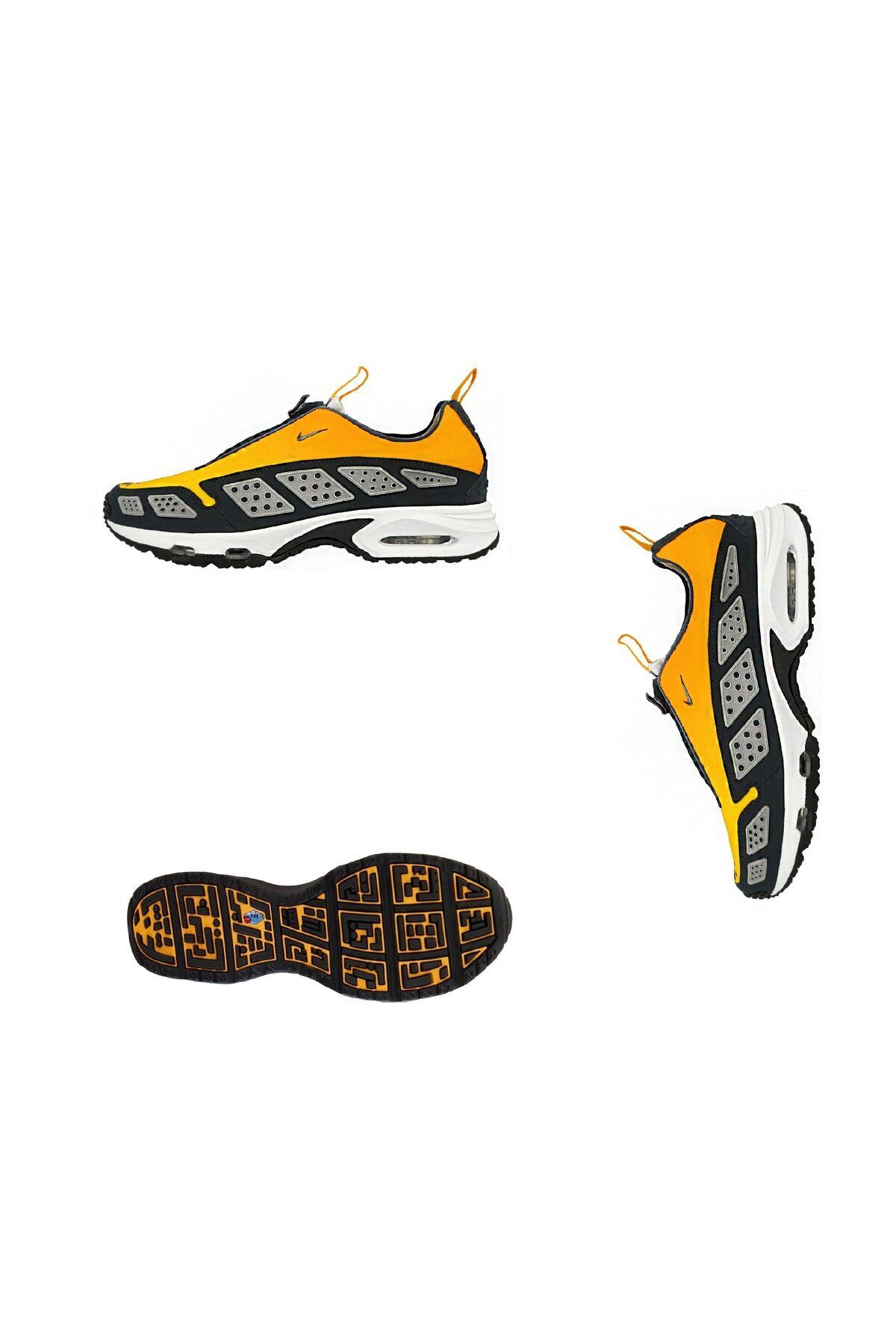 Nike-Air Max SNDR Canyon Gold/Deep Ocean-LT füstszürke tornacipő 2
