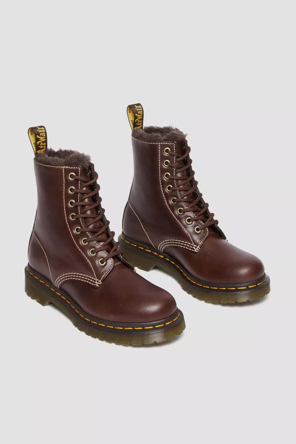 Dr. Martens-Stiefel & Booties Damen/Mädchen Dunkelbraun 2
