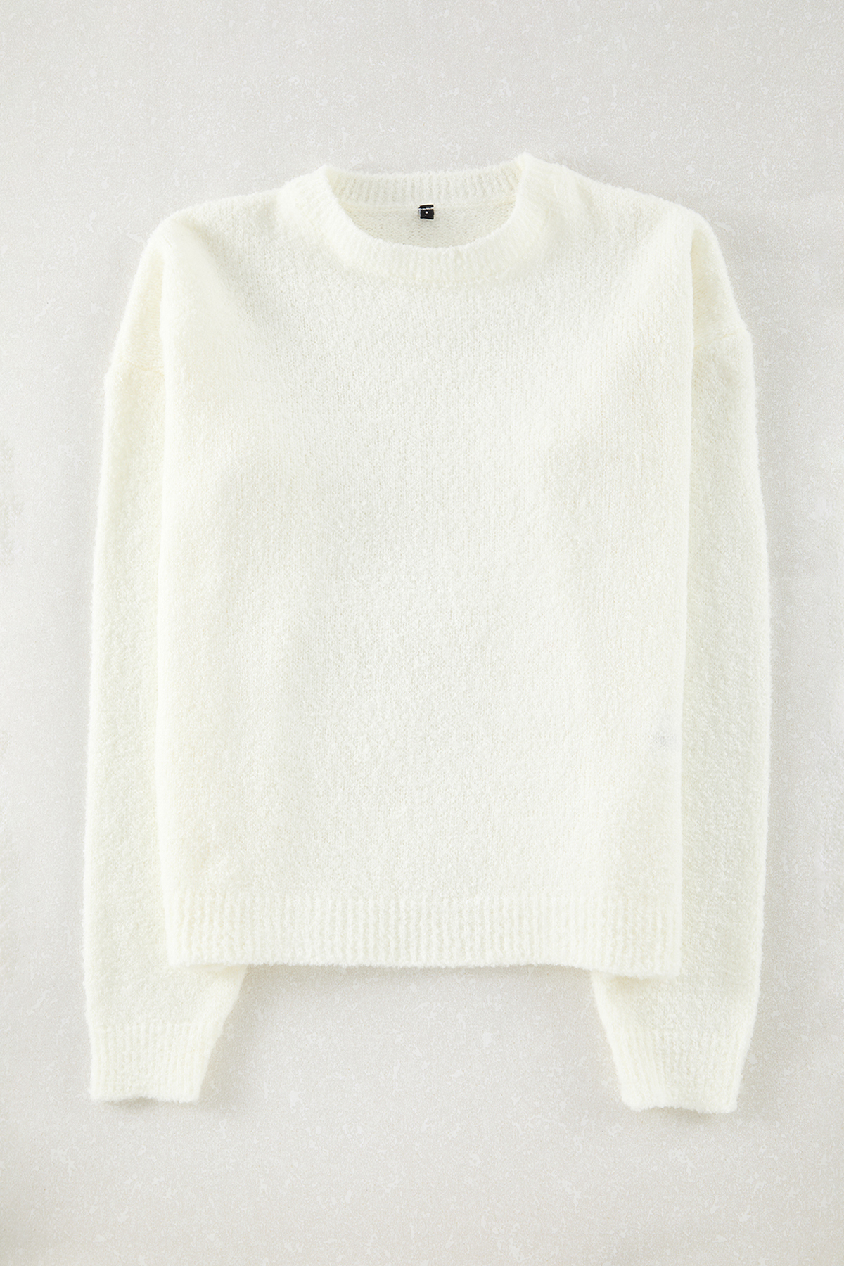 Trendyolmilla  Ekru*001 Geniş Kalıp Dokulu Triko Kazak TWOAW23KZ01863 - Görsel 6