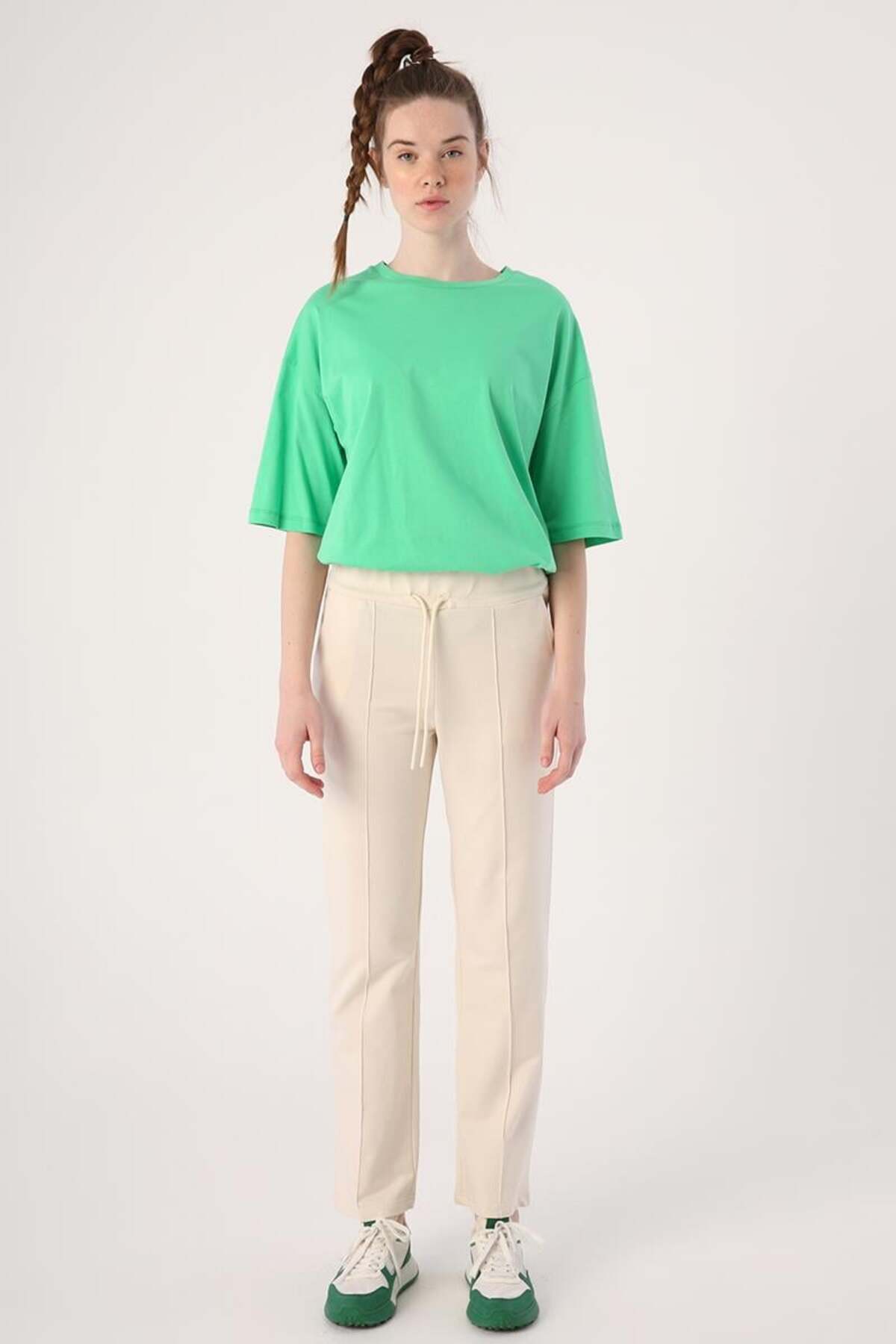 ALLDAY-Ecru-Pocketed Sweatpants 2