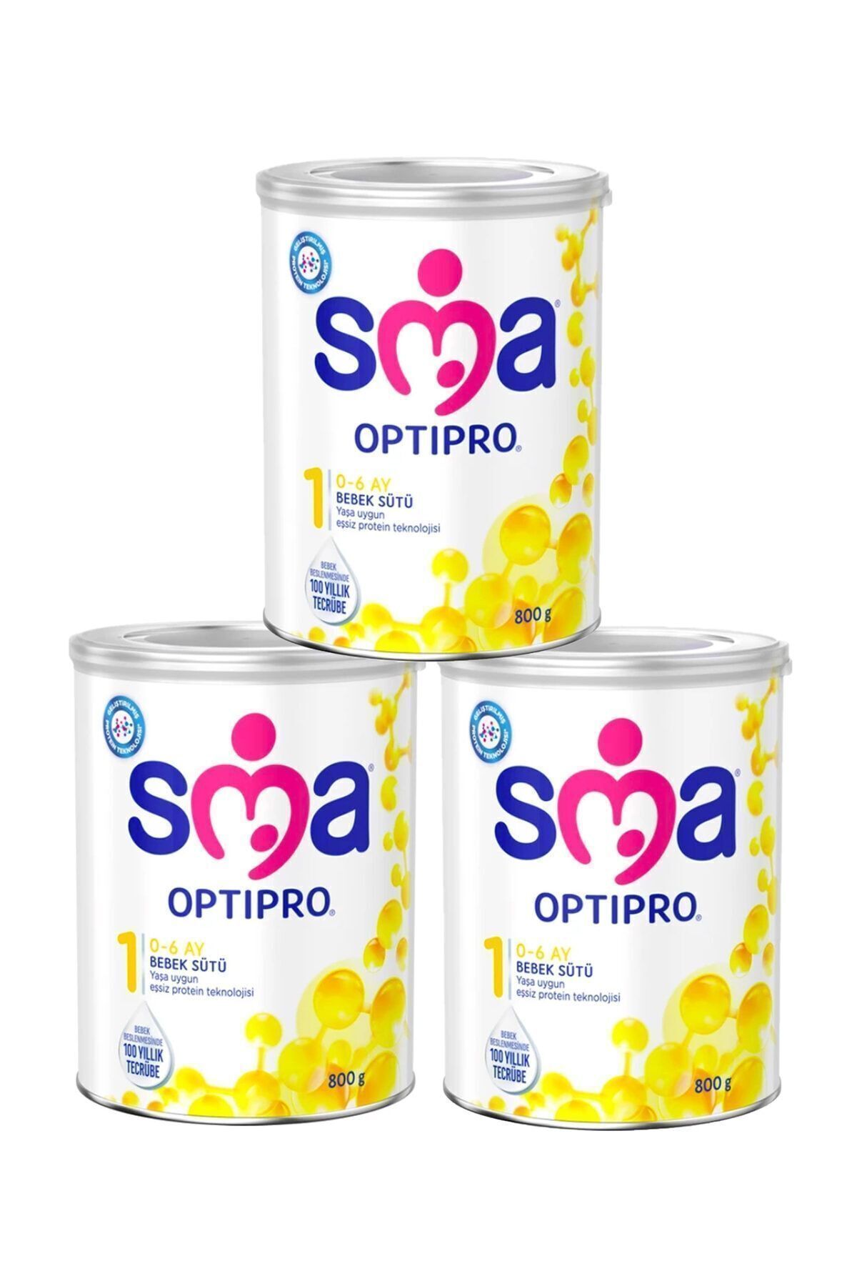 SMA Optipro Bebek Sütü 1 Numara 800 gr X 3 Adet