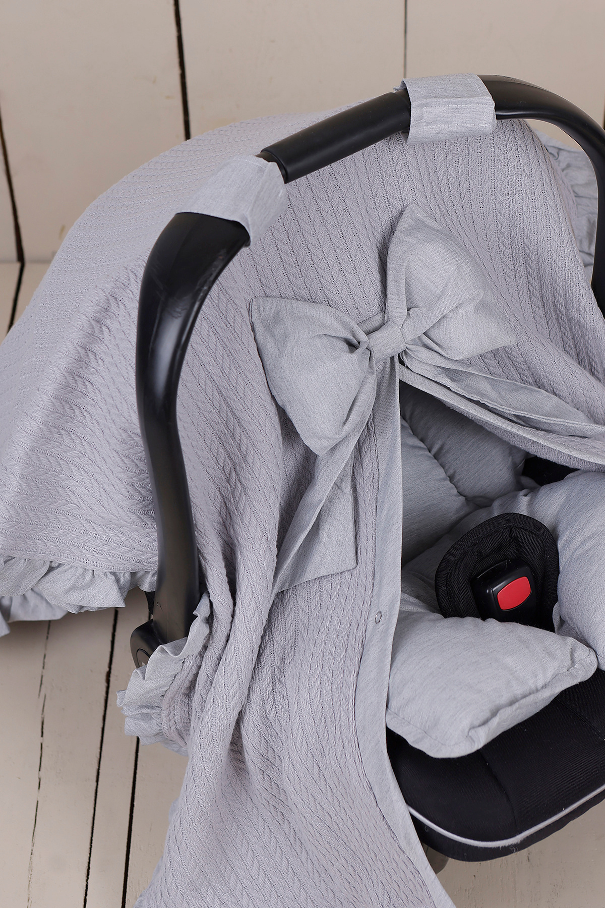 JUNİPERUS Fırfırlı Tek Bebek Örtü Puset Örtüsü Puset Ana Kucağı Örtüsü fotoğrafı 3 (önizleme)