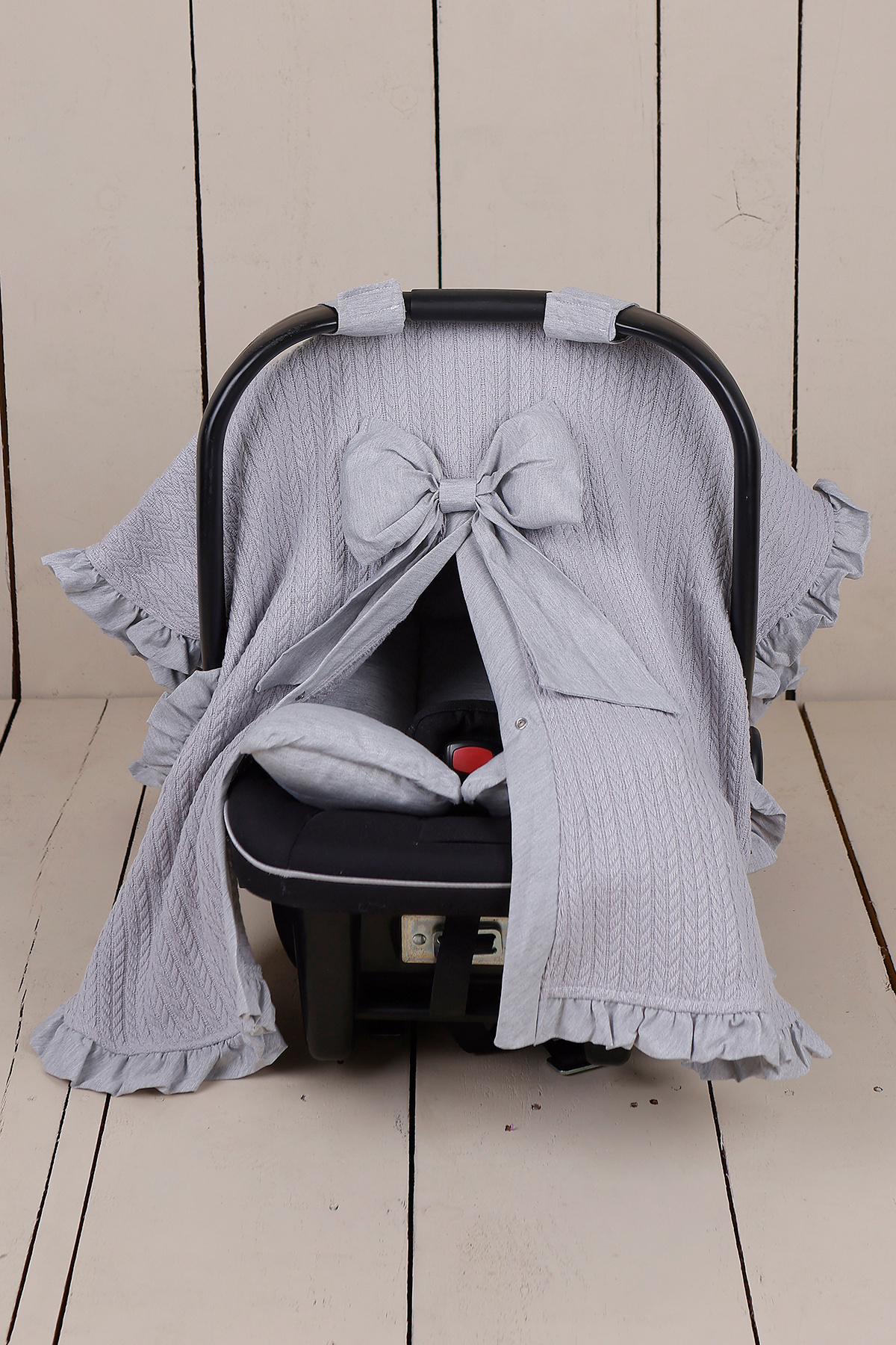 JUNİPERUS Fırfırlı Tek Bebek Örtü Puset Örtüsü Puset Ana Kucağı Örtüsü fotoğrafı 4 (önizleme)