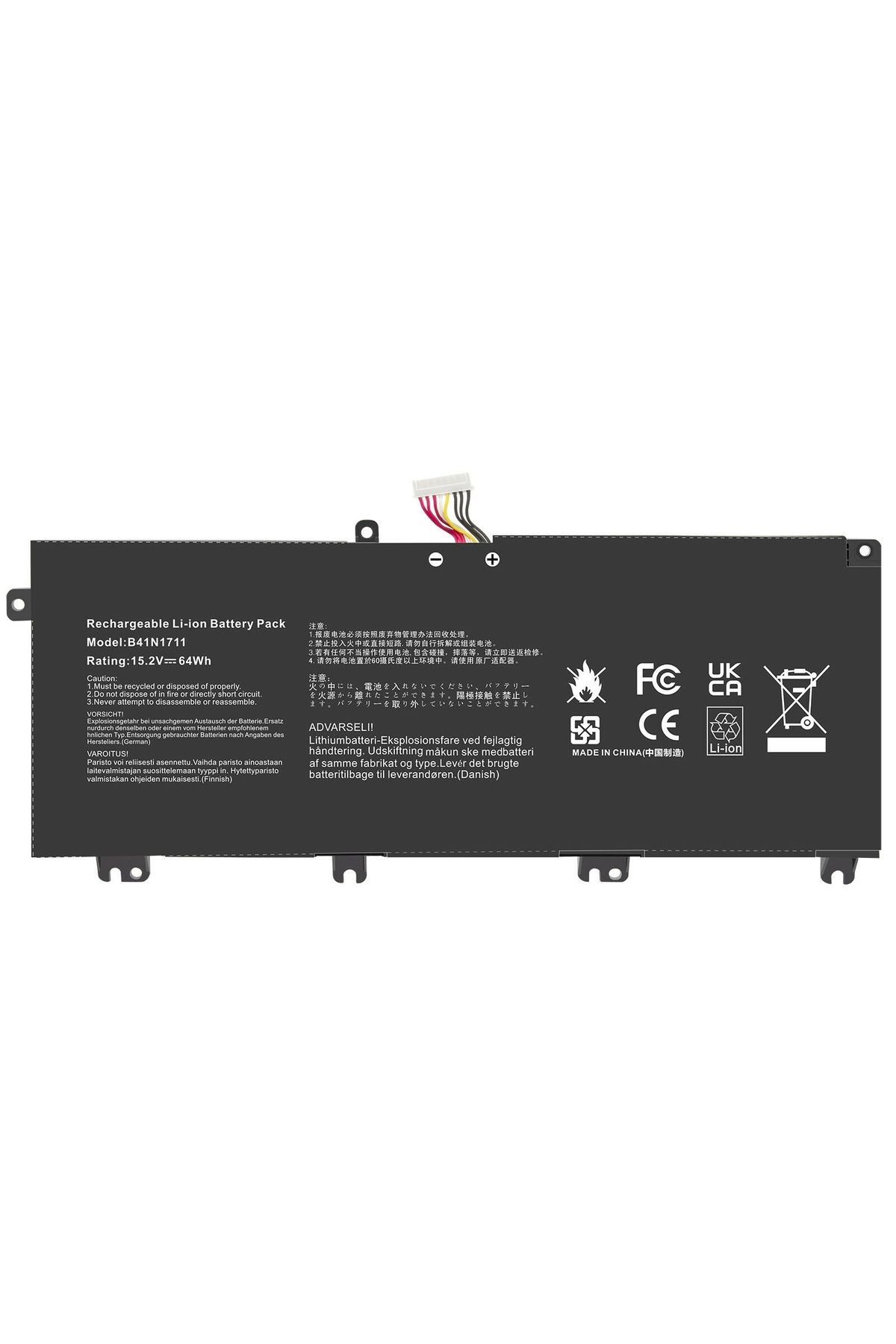 OEM Parça Kodlu B4IN1711, B4INI711 Uyumlu Laptop Batarya