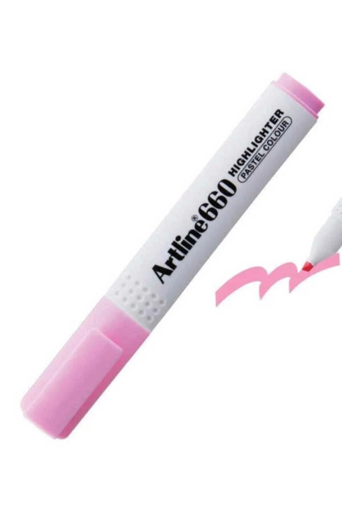 artline Pembe Pastel Fosforlu Kalem Ek-660