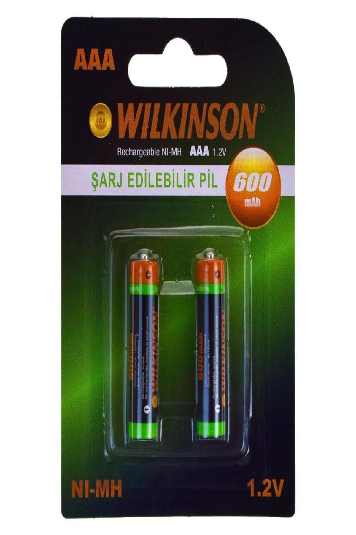 pazarella Wilkinson 2 Li Şarjlı İnce Pil Aaa