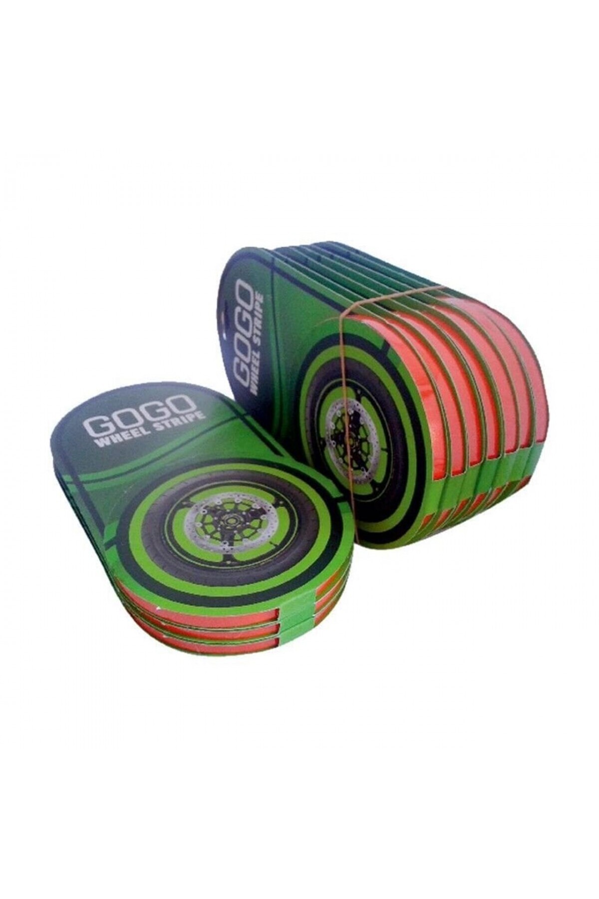 MOTOSPARTAN Gogo Jant Şeridi Lüks Reflektör Kırmızı 7cmx7mm