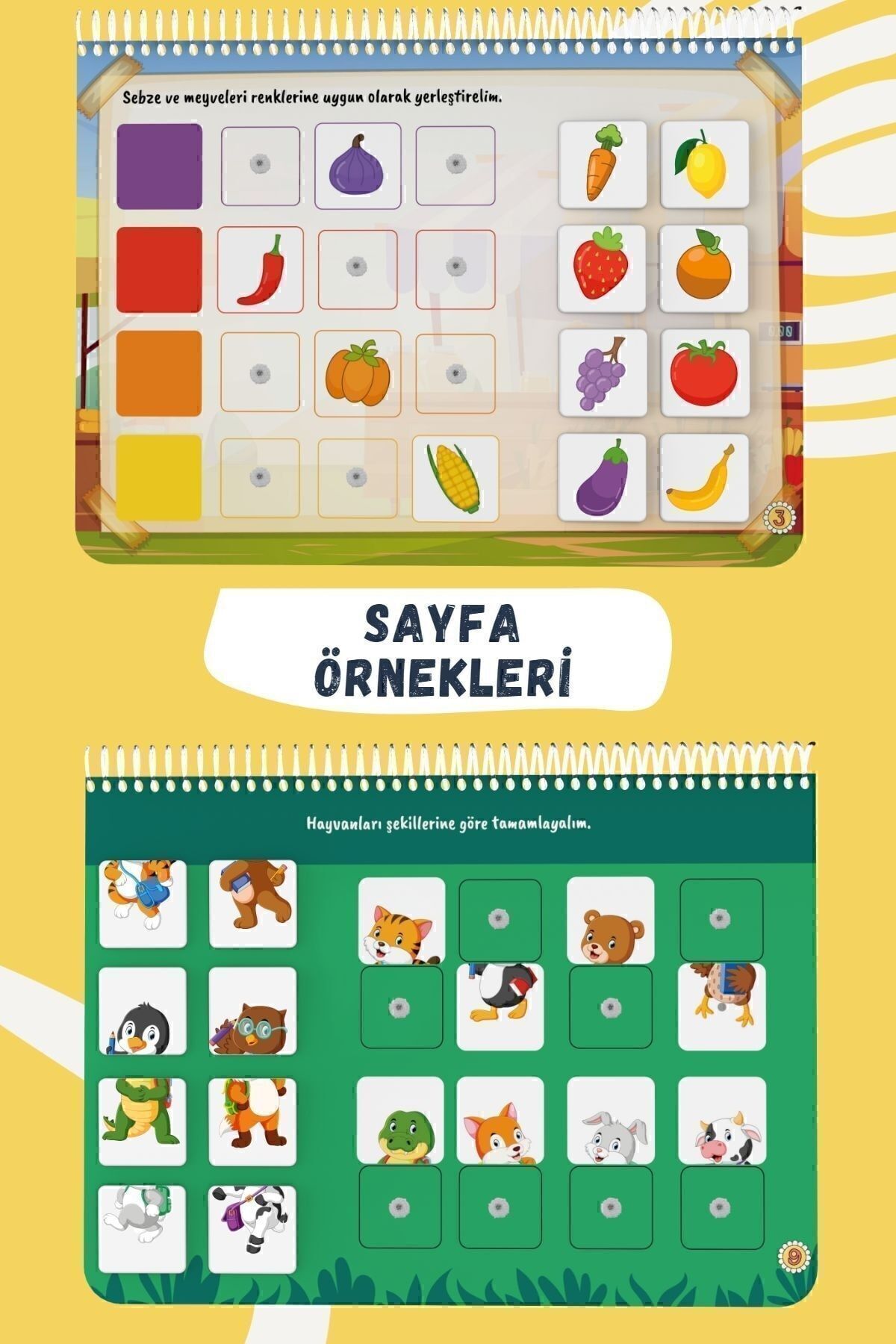 Bunbaza Çocuğumun Cırt Cırtlı Tak - Çıkar Aktivite Kitabı 15-24 Ay, Okul Öncesi Eğitim, 80 Adet Cırt fotoğrafı 4 (önizleme)