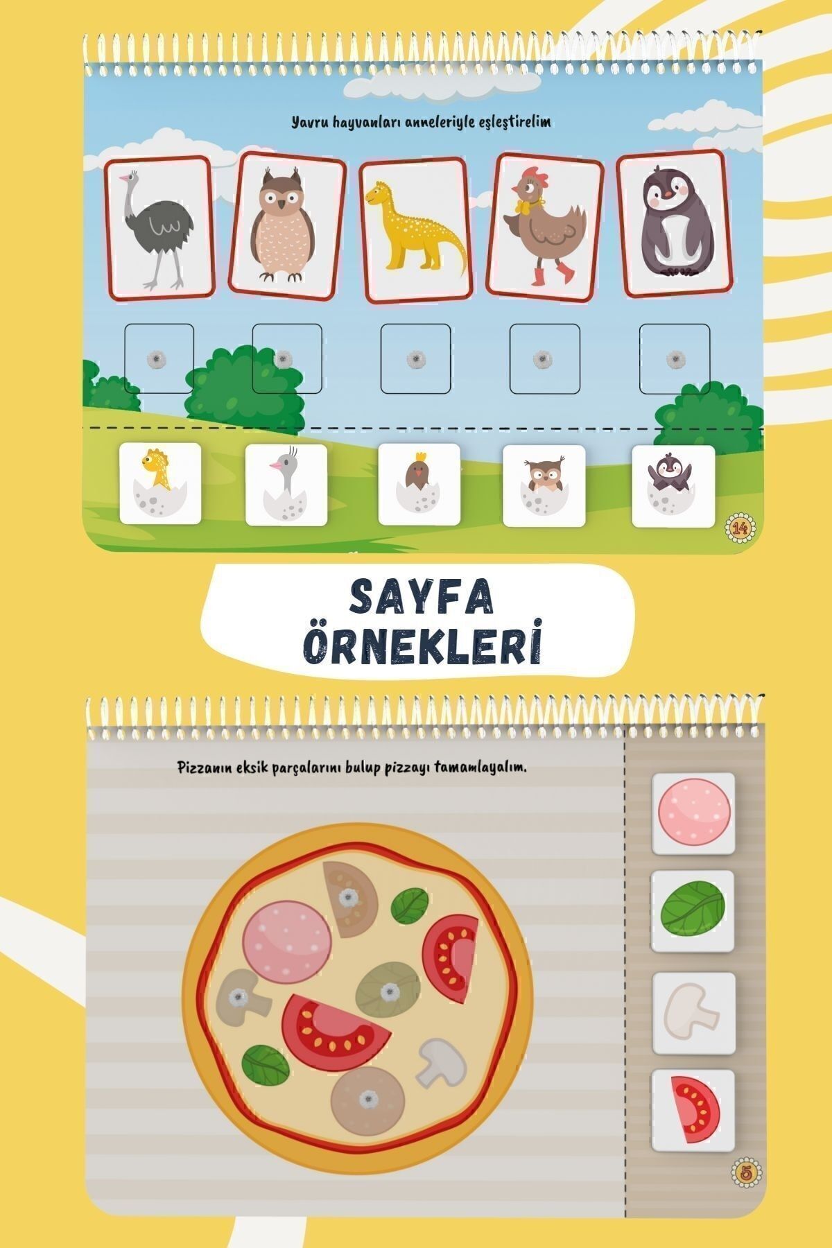 Bunbaza Çocuğumun Cırt Cırtlı Tak - Çıkar Aktivite Kitabı 15-24 Ay, Okul Öncesi Eğitim, 80 Adet Cırt fotoğrafı 5 (önizleme)