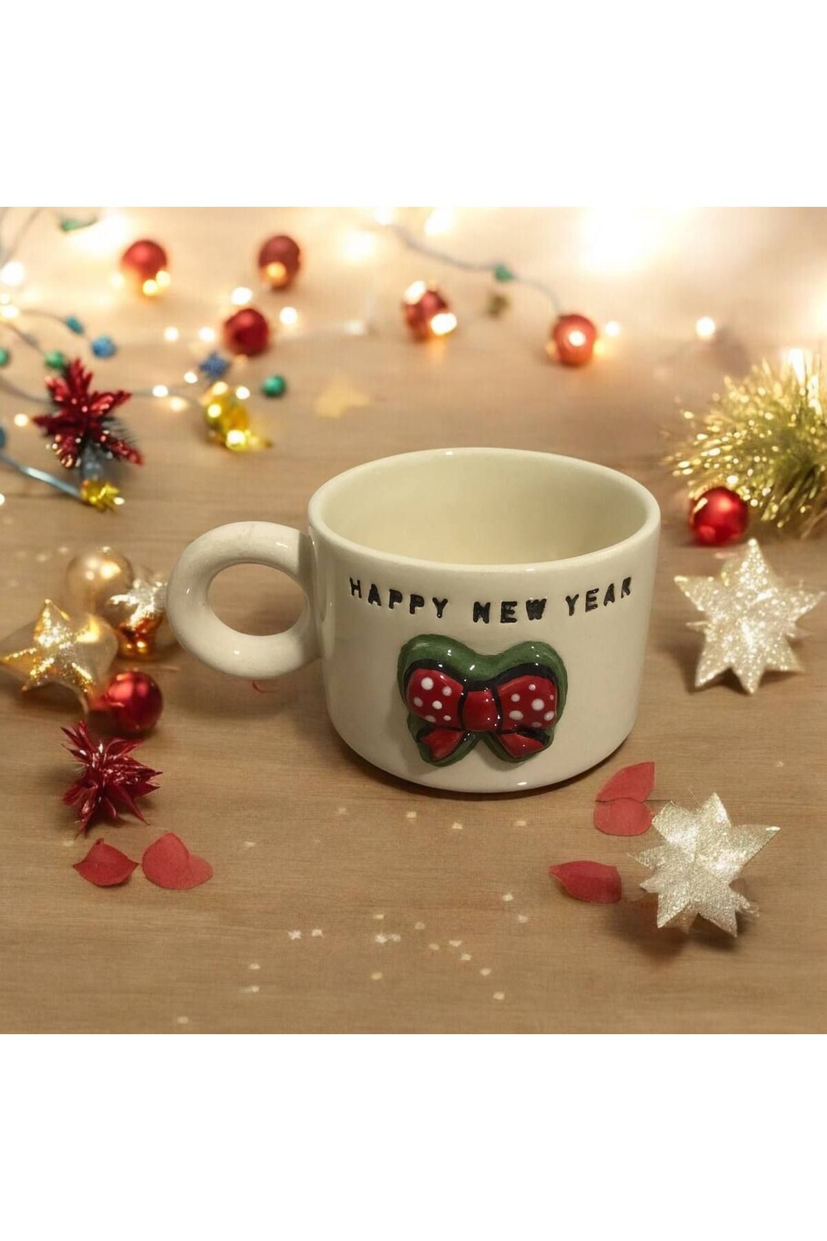 HomeSipahi Hapy new year Mutlu yıllar Özel el yapımı  mug kupa