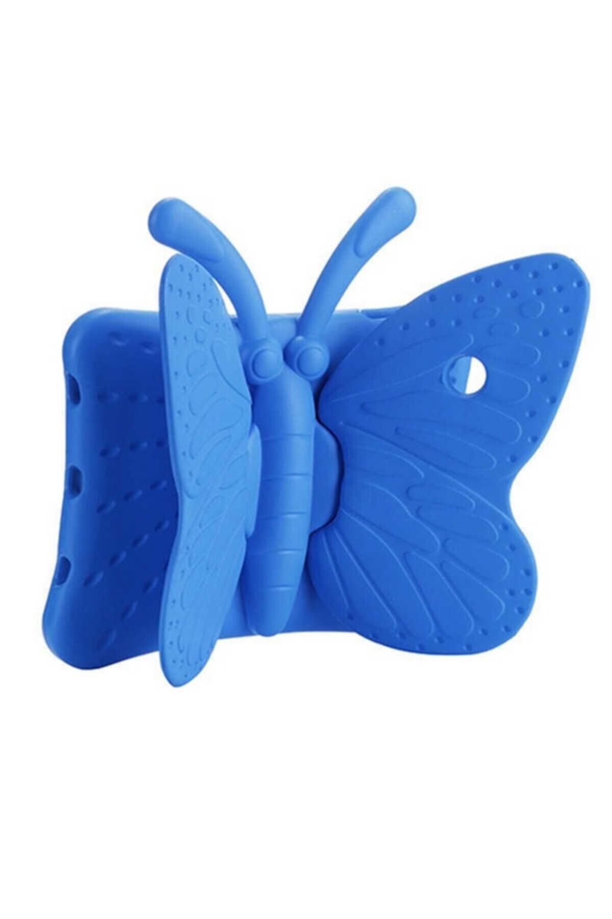 UnDePlus Apple Ipad Mini 1 2 3 4 5 Kılıf Kelebek Desen Case Mavi
