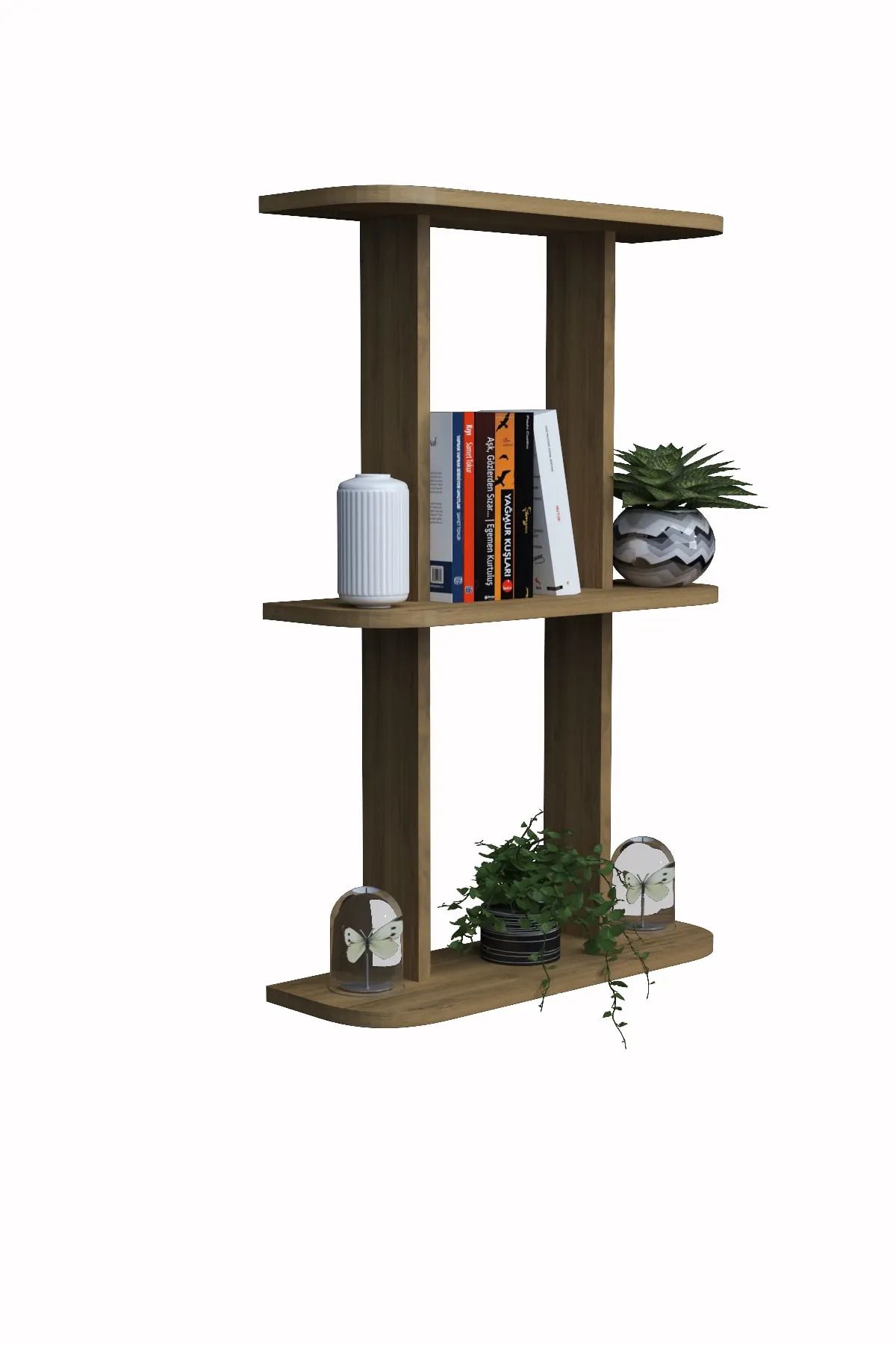 moka park avm-2-Shelf Wall Mounted Rectangular Multi-Purpose Wall Shelf 3