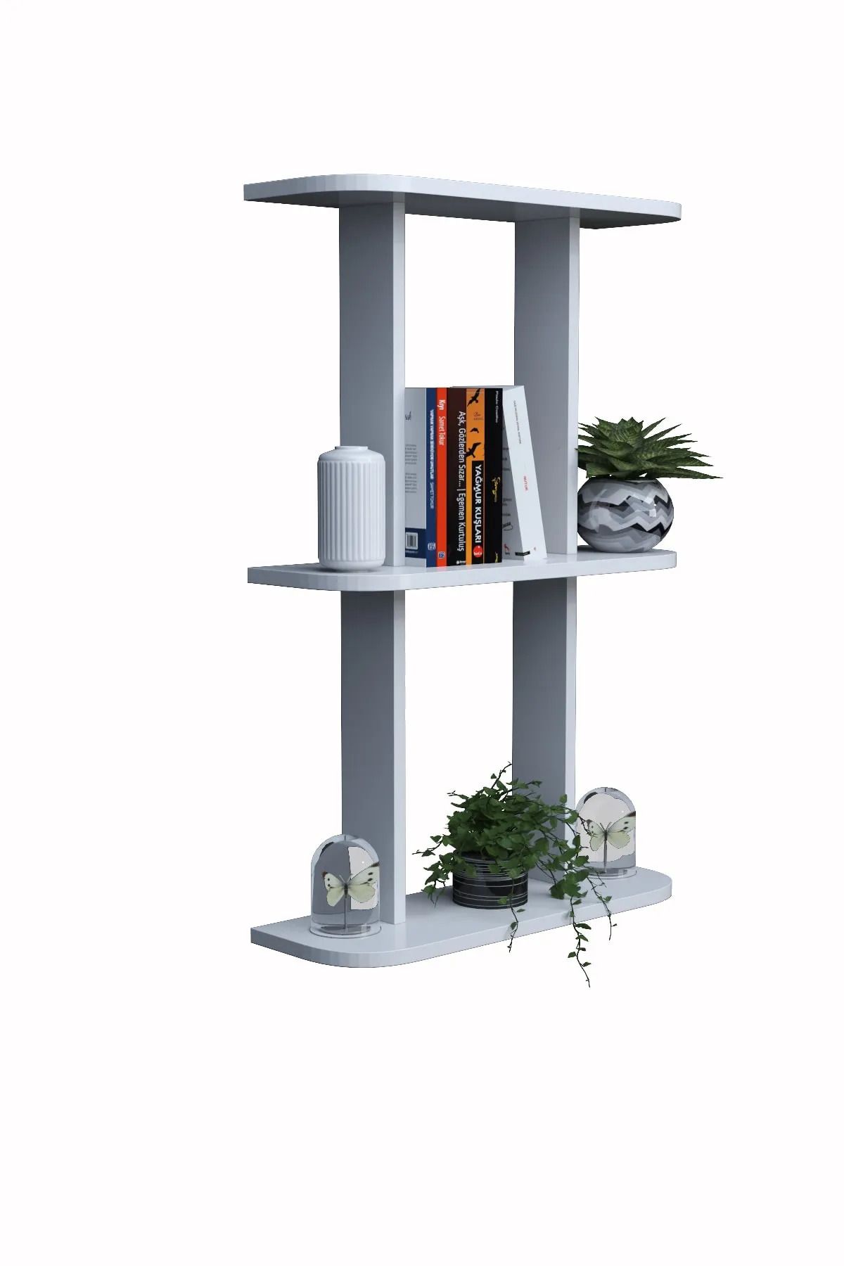moka park avm-2-Shelf Wall Mounted Rectangular Multi-Purpose Wall Shelf 3