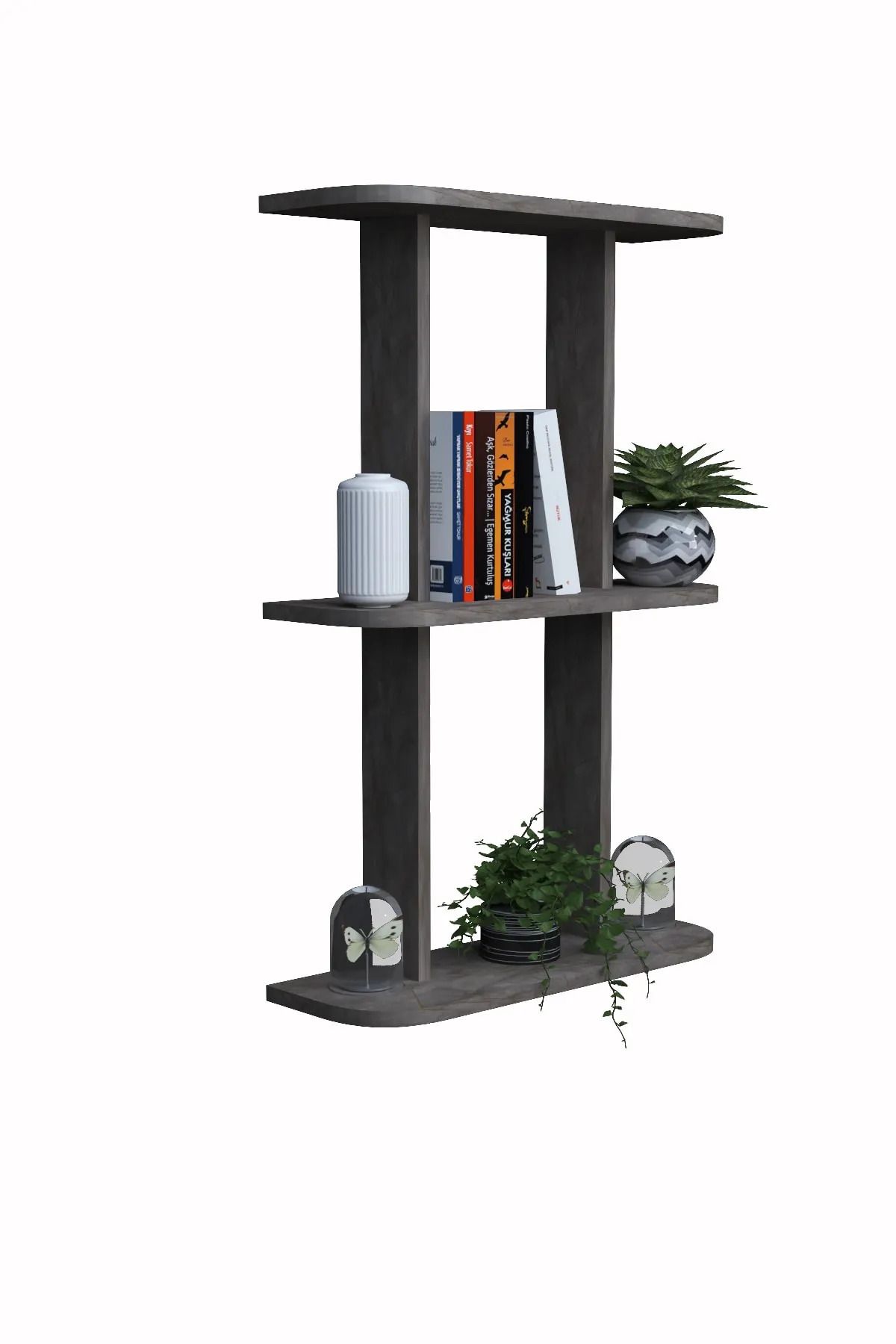 moka park avm-2-Shelf Wall Mounted Rectangular Multi-Purpose Wall Shelf 3