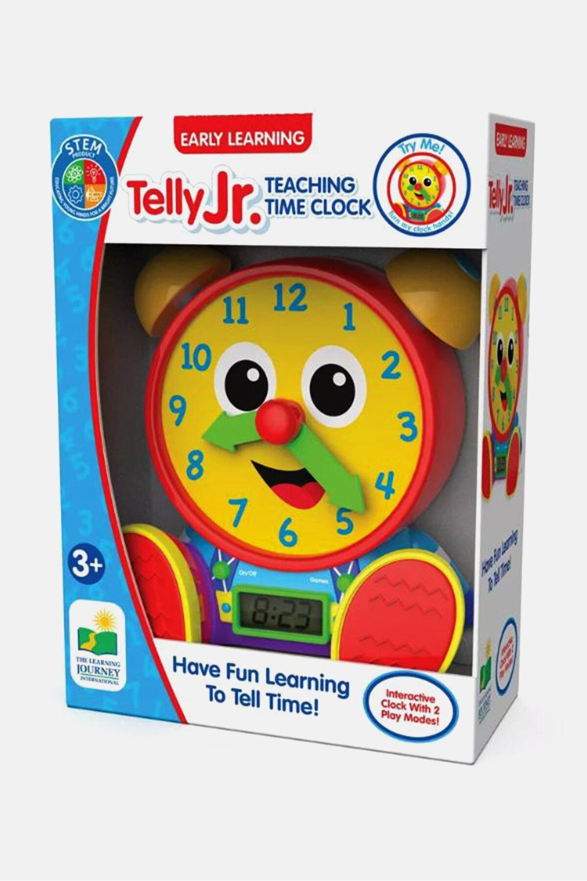 The Learning Journey-Telly Jr Teaching Time Clock, Yellow 1
