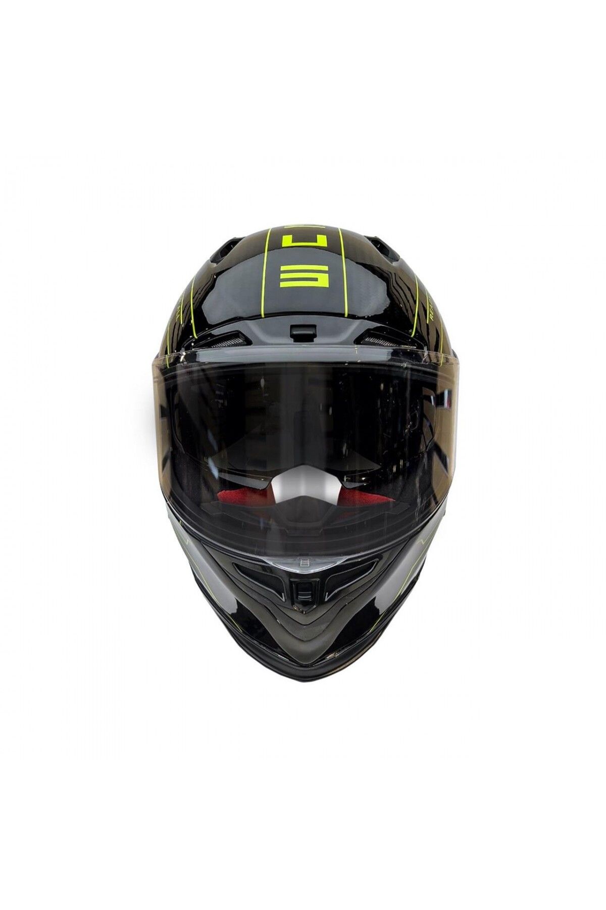 ZEUS Zs-1800b Kapalı Kask Carbon Am8 Siyah-neon Sarı