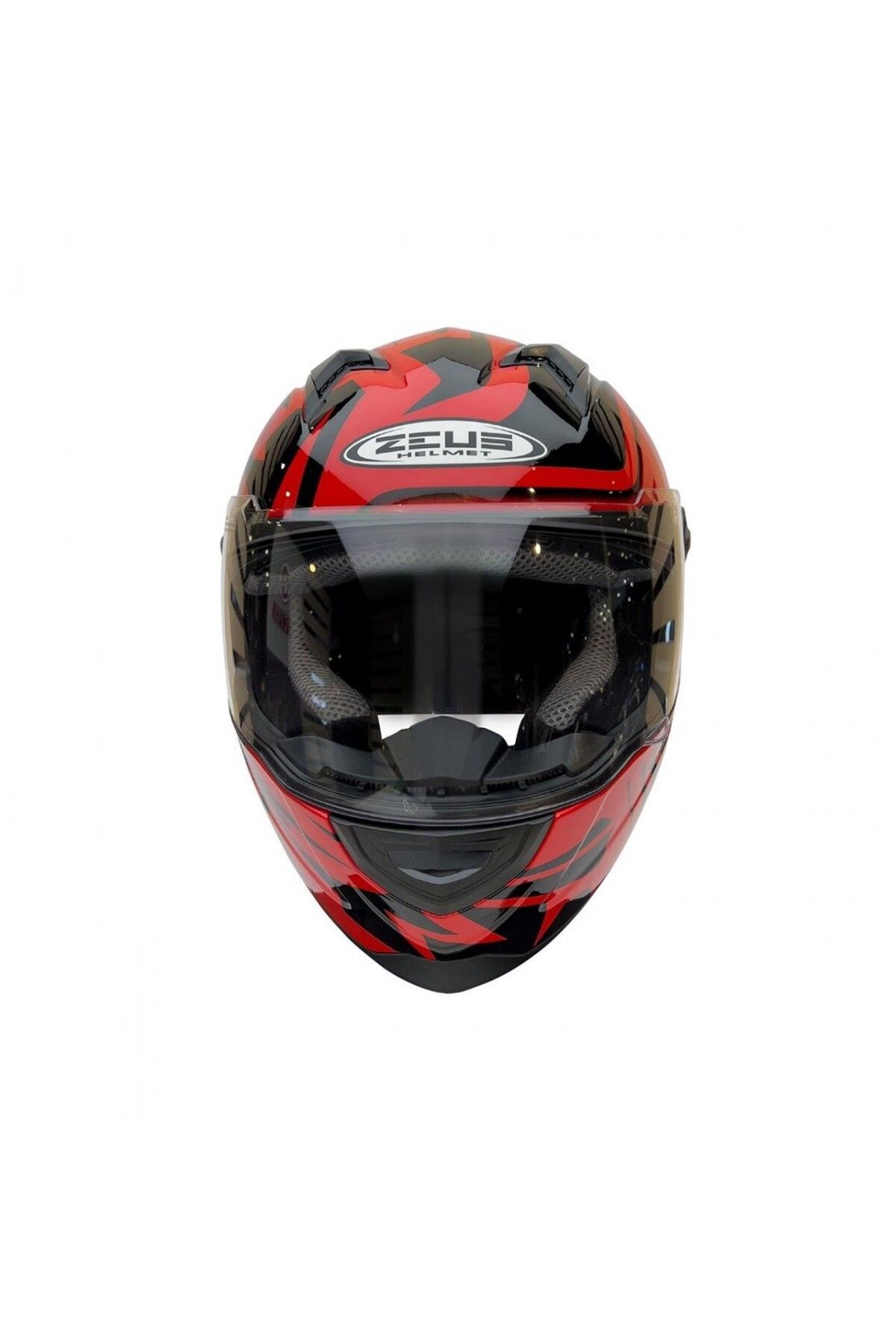 ZEUS Zs-811a Al-34 Kapalı Kask Kırmızı-siyah