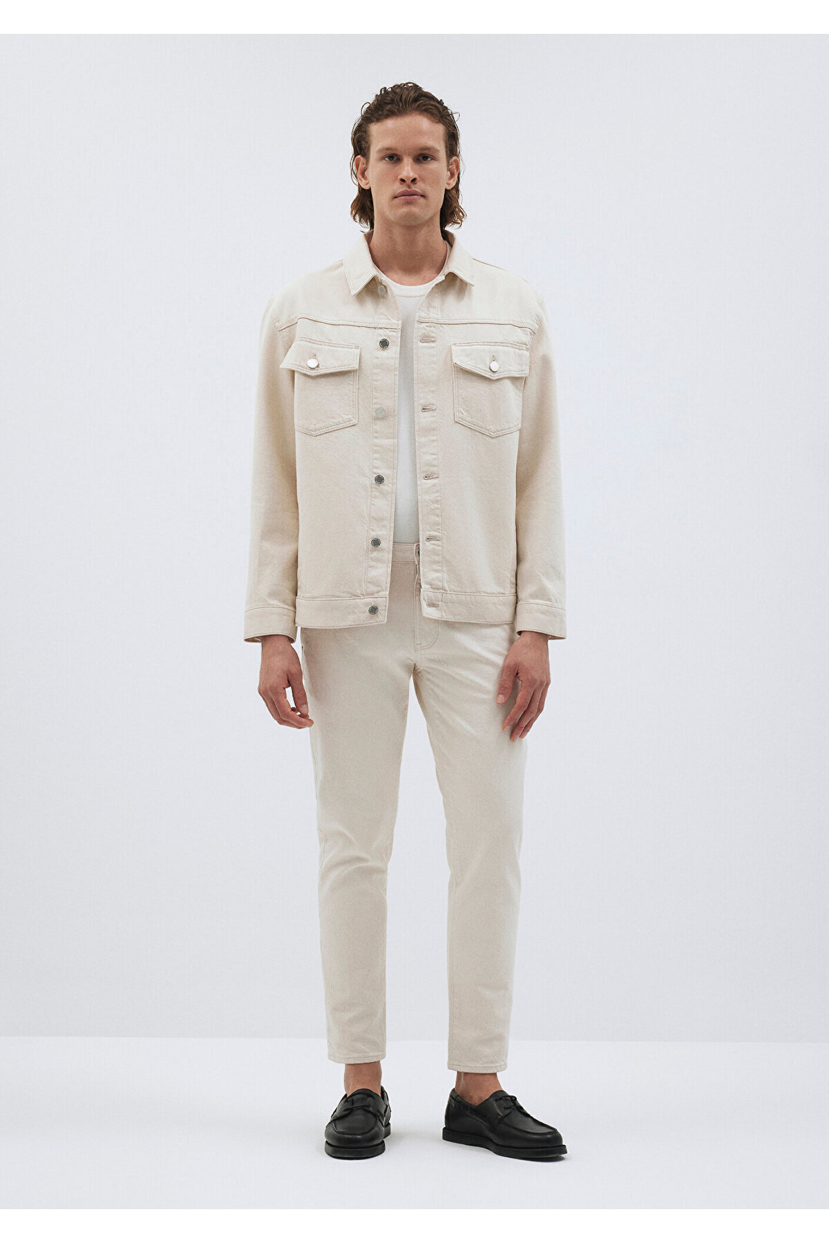 ماوی Milan Chino Premium Edition Ecru Jean Trousers 0010302-87946