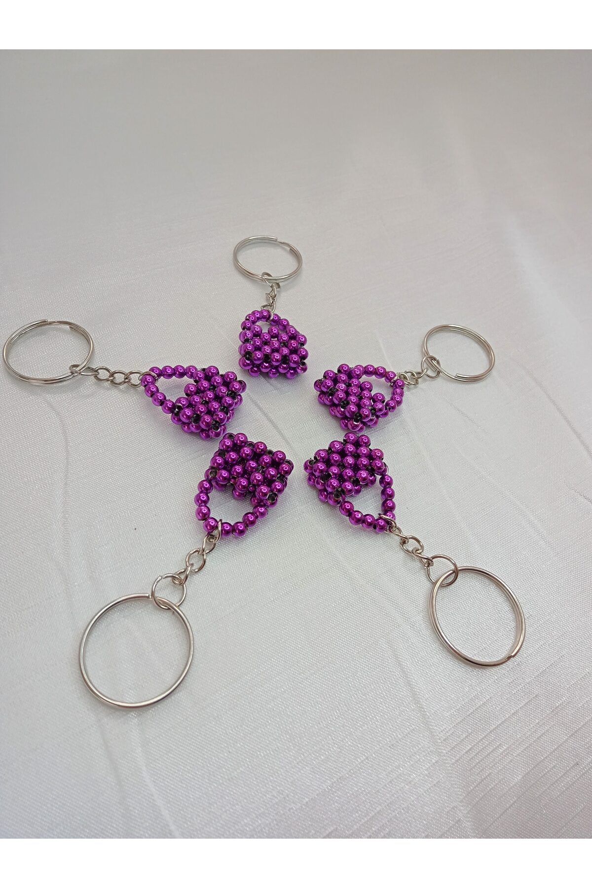 ebsa-Purple Bag Model Gift Keychain Promise Engagement Henna Birthday (5 Pcs) 3