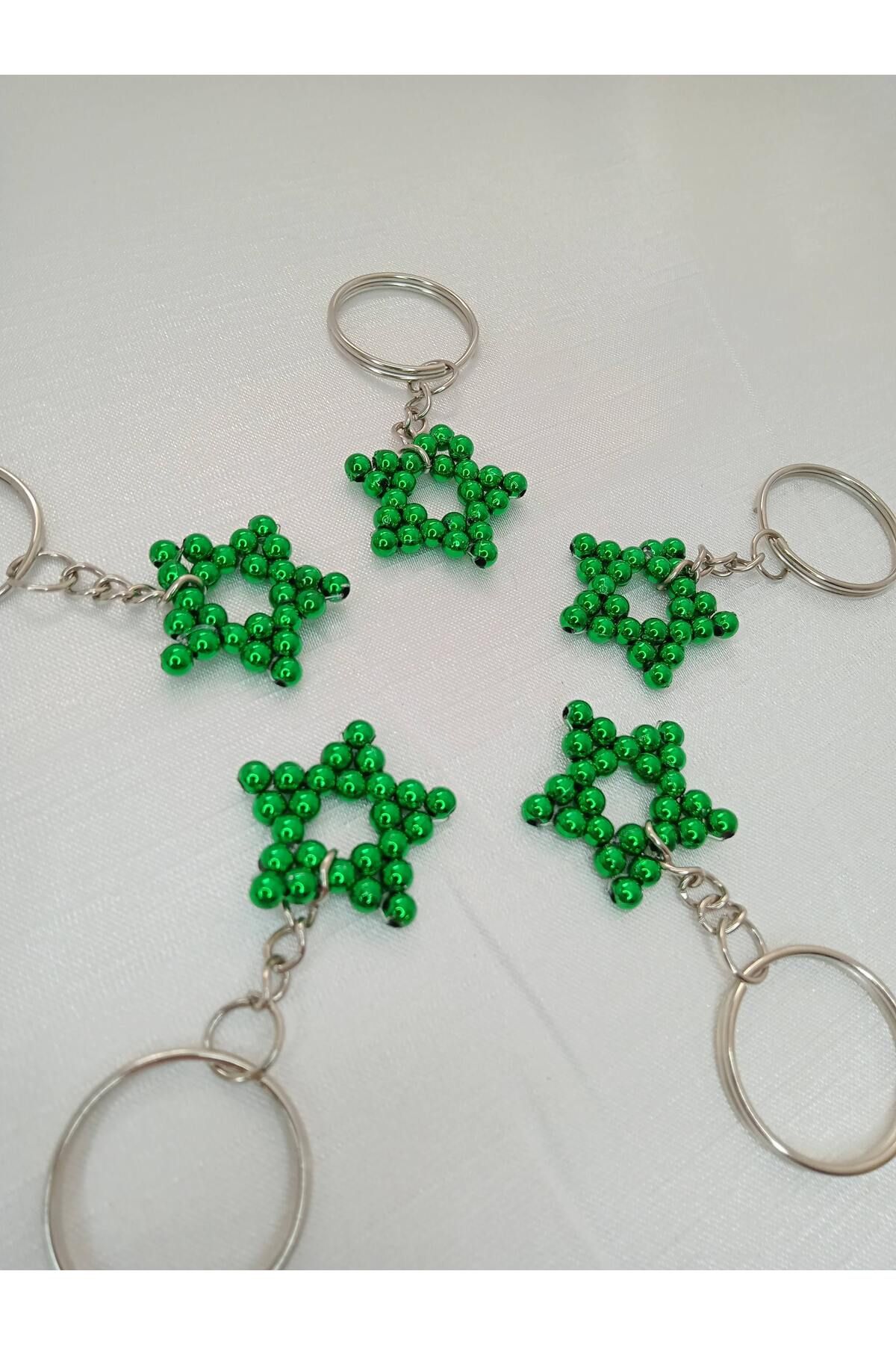 ebsa-Green Star Model Gift Keychain Promise Engagement Henna Birthday (5 Pcs) 4