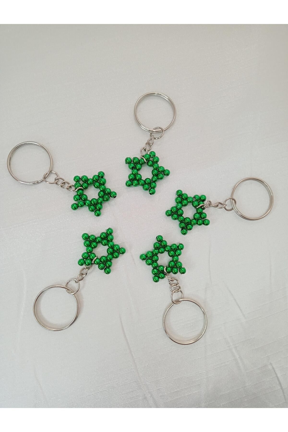 ebsa-Green Star Model Gift Keychain Promise Engagement Henna Birthday (5 Pcs) 5