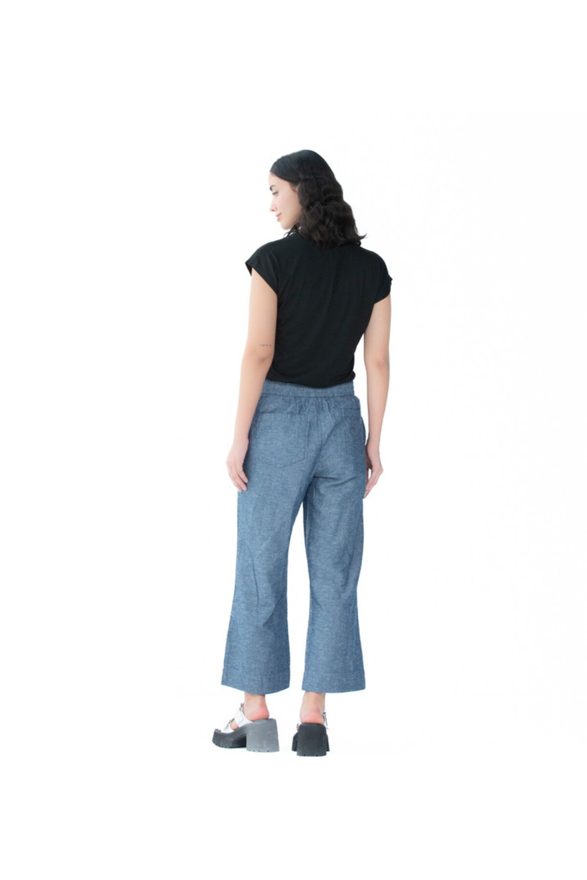 Zabaione-Women's Denim Drawstring Pants 5