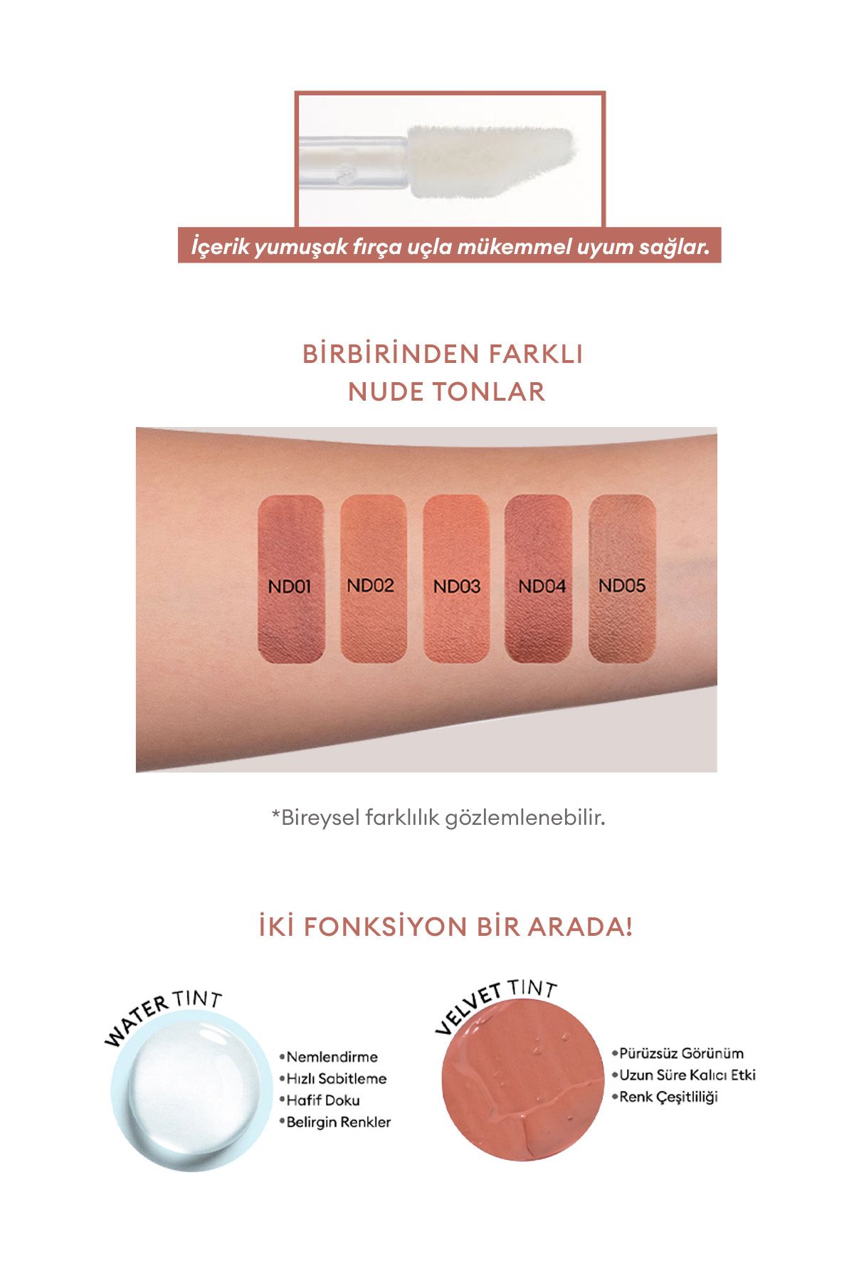 Missha Nemli Ve Pürüzsüz Görünüm Sunan Köpük Tint (nd02) A'pıeu Juicy-pang Mousse Tint Nude-5