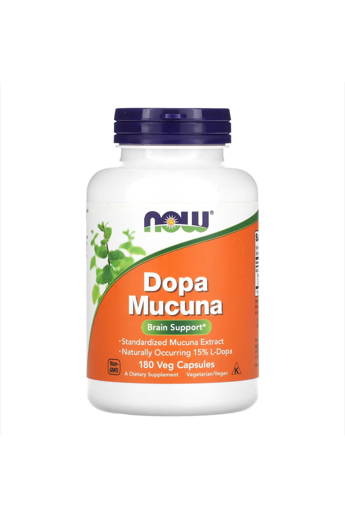 Now Foods Dopa Mucuna, 180 Veg Capsules us.ver74