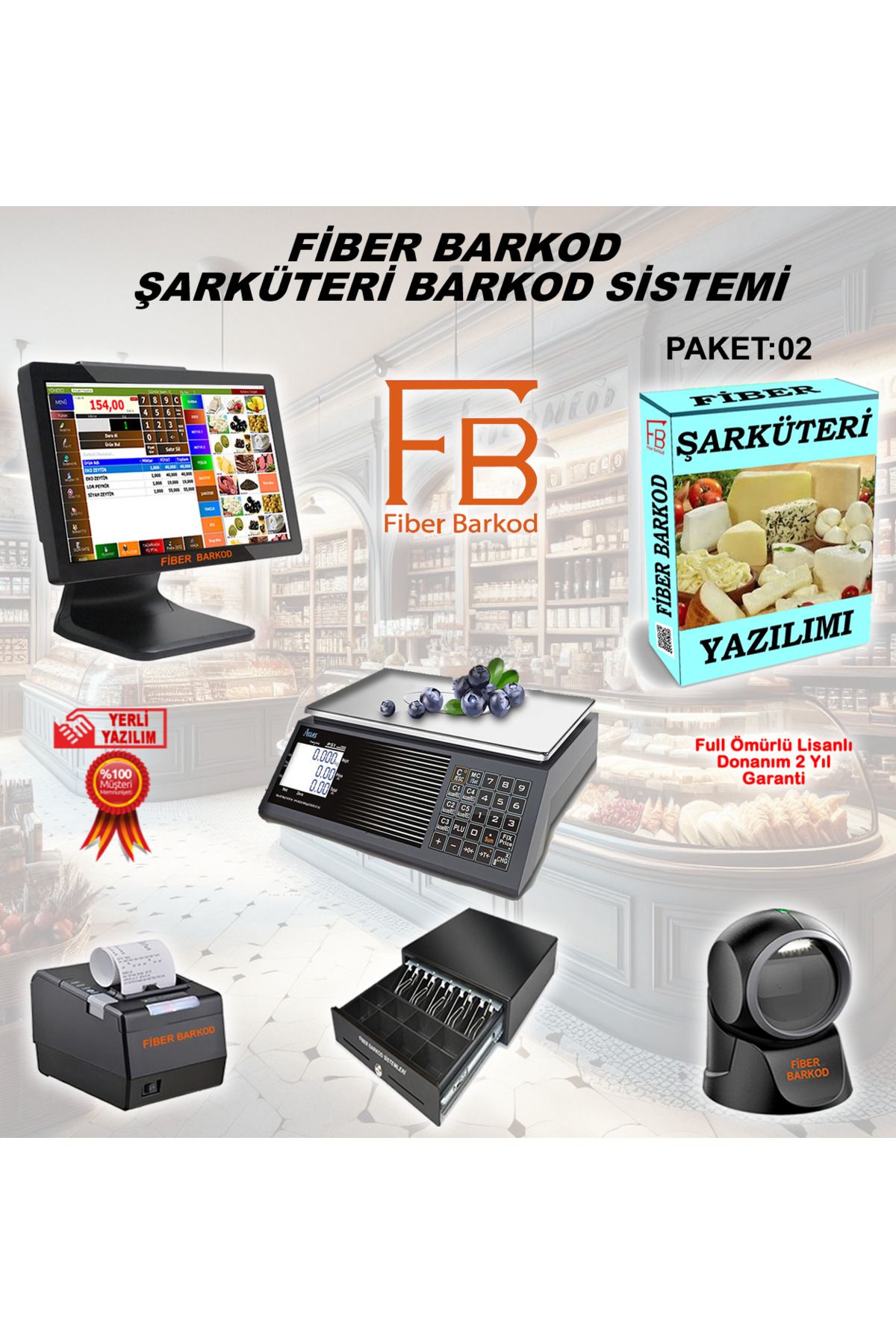 FİBER BARKOD Şarküteri Barkod Sistemi-2 / Fiber Barkod