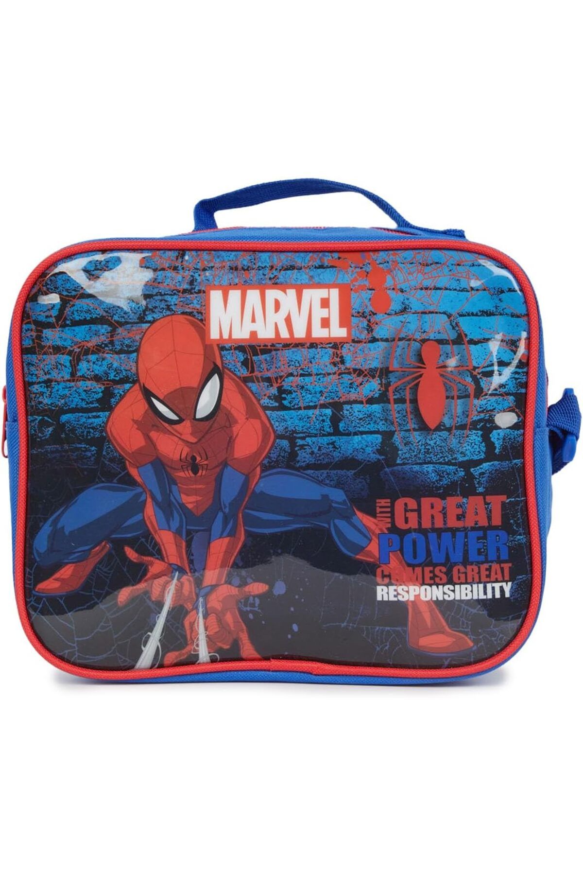 STOREMAX Erkek Çocuk Marvel Spiderman Beslenme Çantası, Mavi, N/A