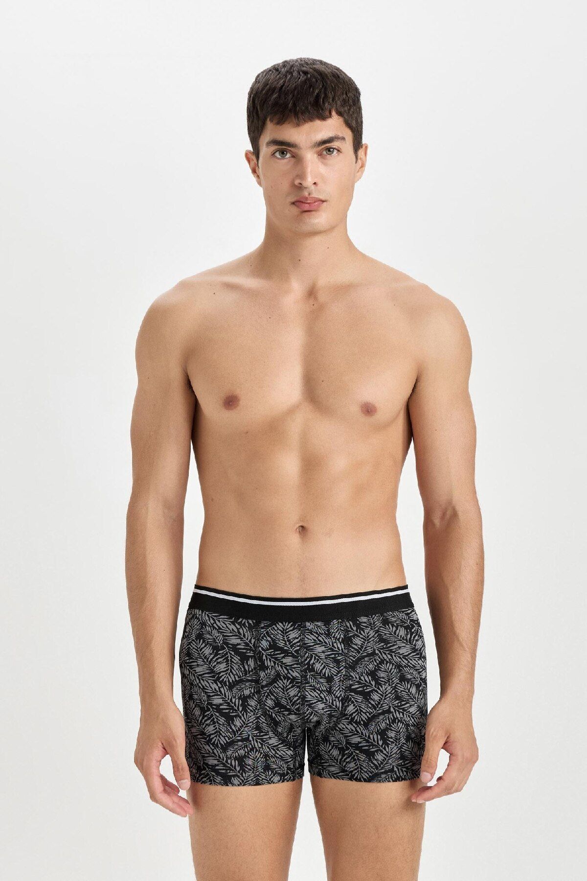 DeFacto-Regular Fit Patterned 3-Piece Boxers B0577Ax24Wn 5