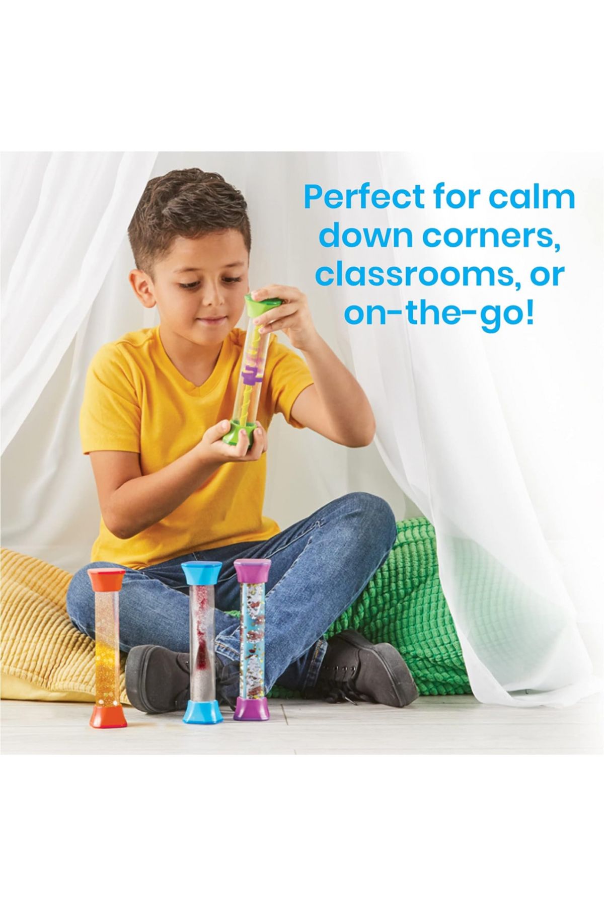 Learning Resources-Sensory Fidget Tubes, Set of 4-92419 4