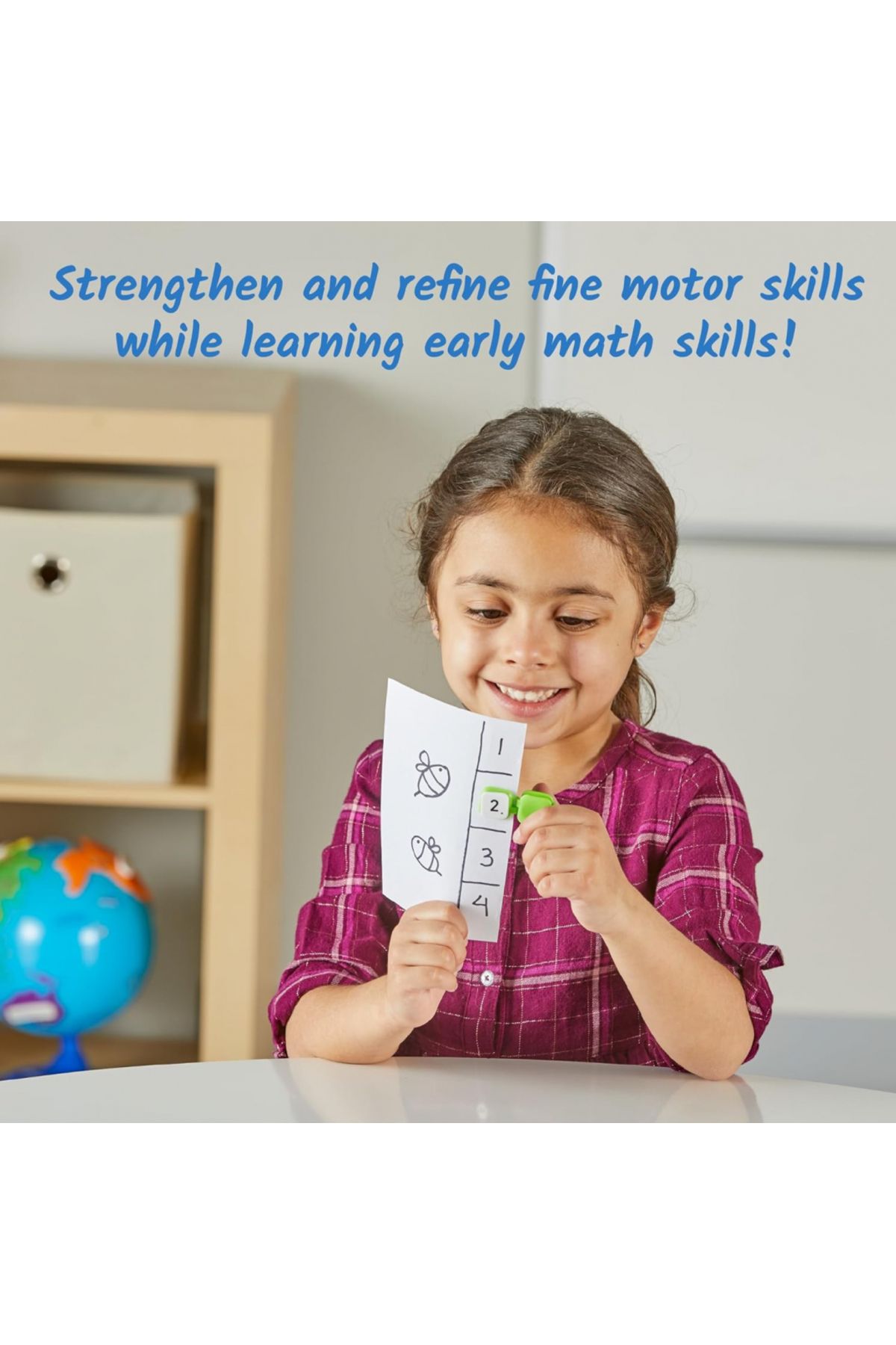 Learning Resources-Learn My Numbers Fine Motor Clips-95381 5