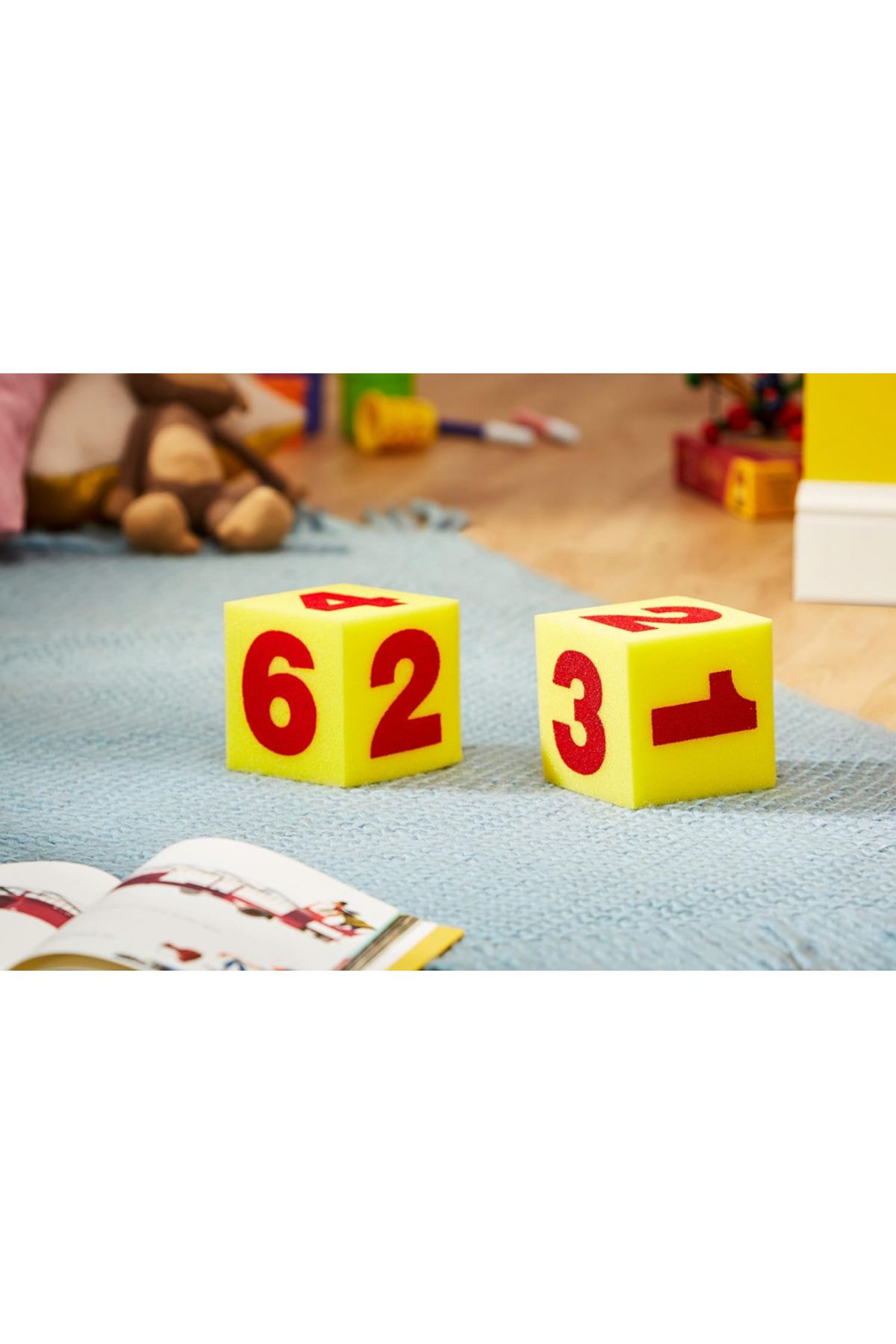 Learning Resources-مكعبات رقمية ناعمة عملاقة، مجموعة من قطعتين - LER0412 5