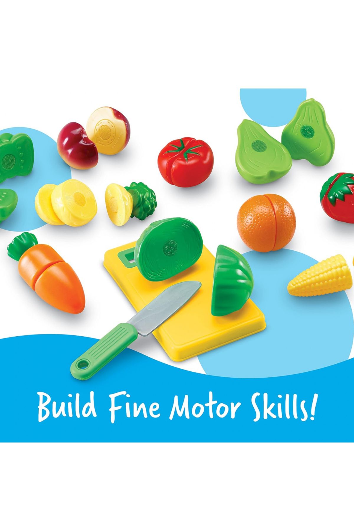 Learning Resources-Pretend and Play Sliceable Fruits and Veggies-LER7287 3