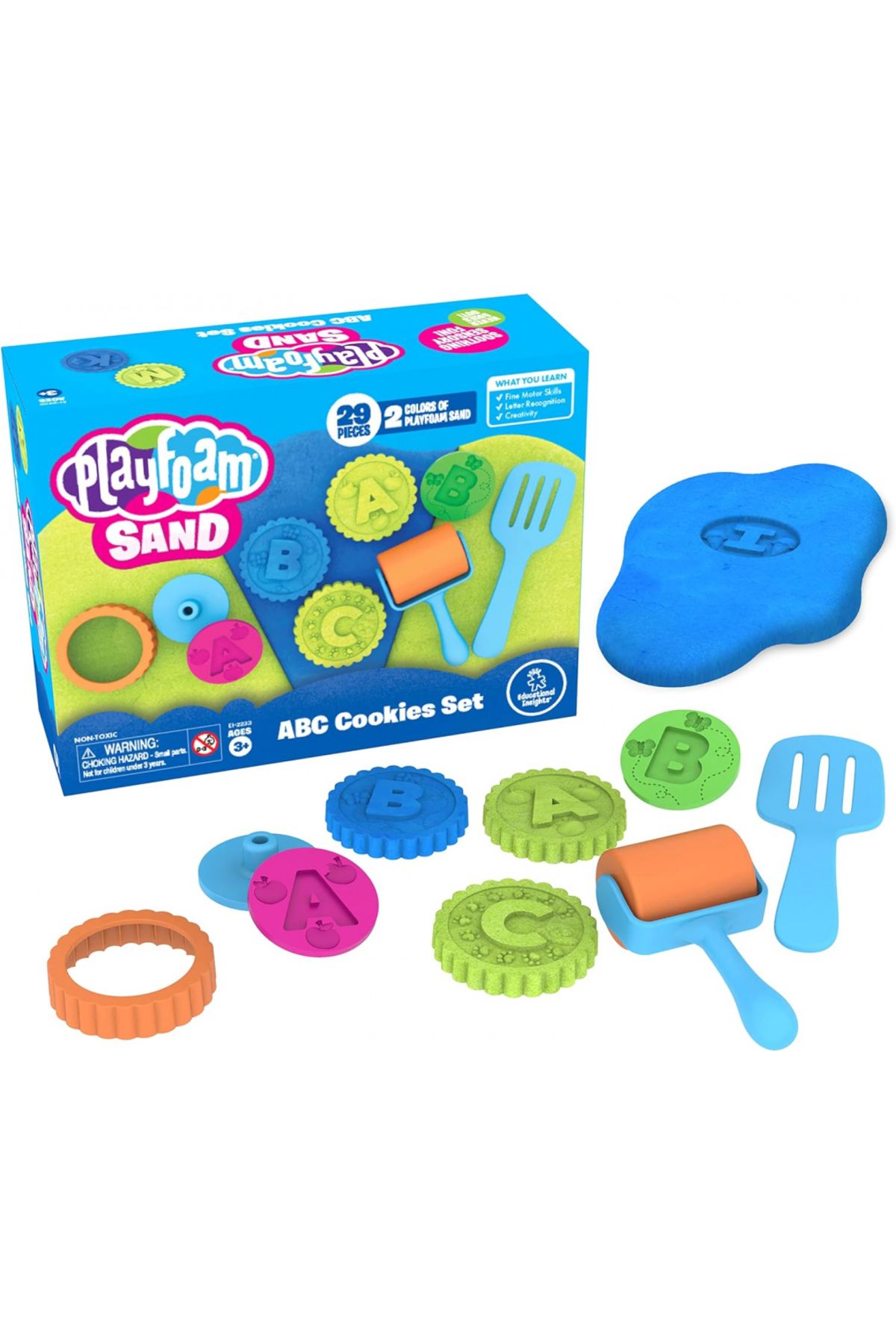 Learning Resources-Playfoam Sand Abc Cookies Set-EI-2233 1