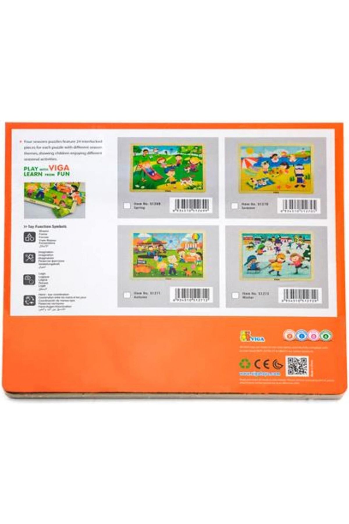 Viga-Season Puzzle Spring, Multi Color, 51269 5