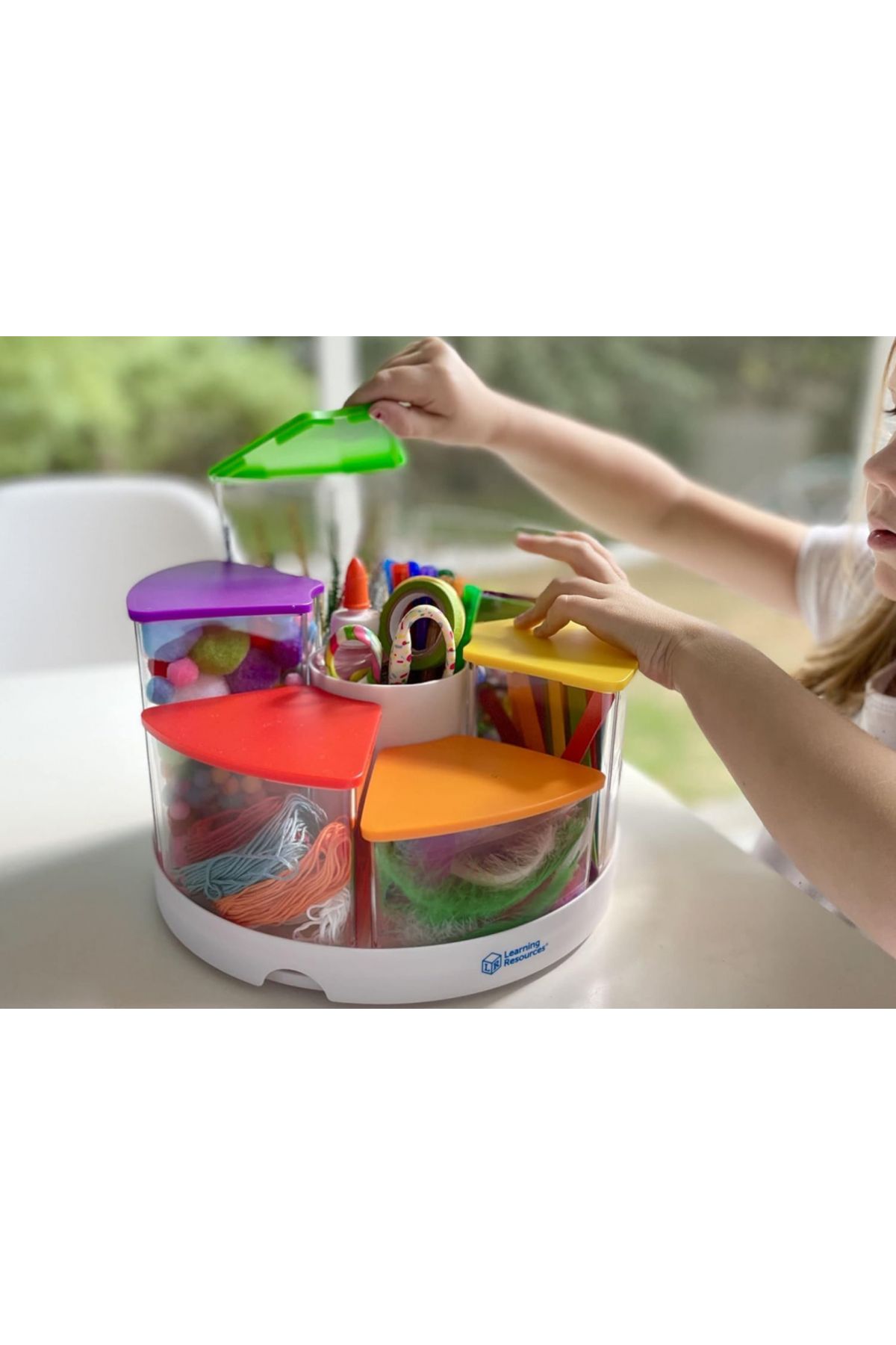 Learning Resources-Create A Space See-Thru Spinning Bins-LER3711 6