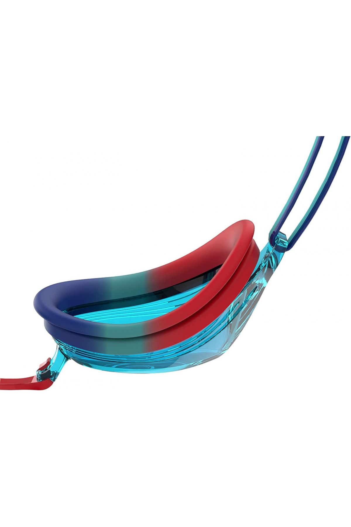 SPEEDO-Unisex Adult Junior Vengeance Swimming Goggles, Tile/Beautiful Blue/Lava Red/Blue, One Size 4