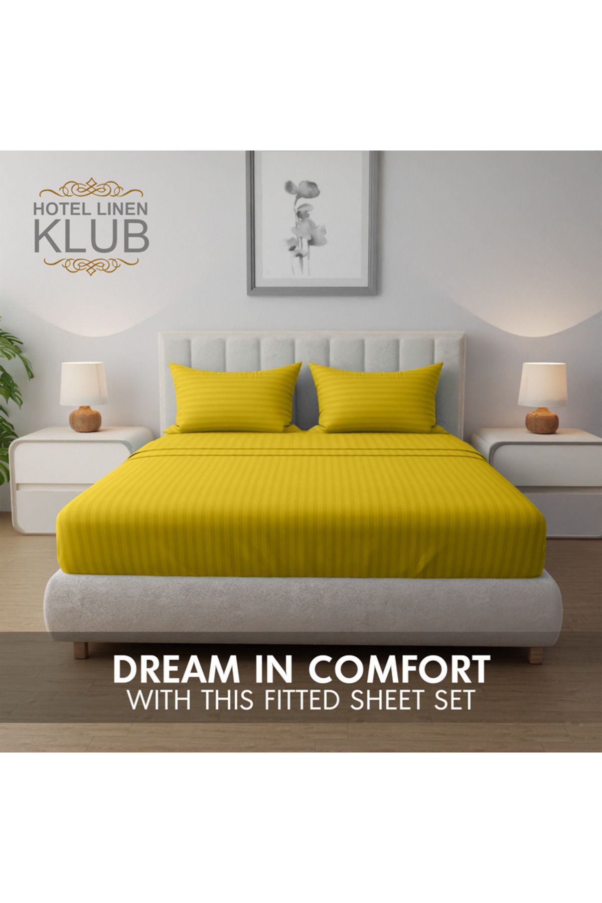 Hotel Linen Klub-Single-Striped Fitted Sheet Set - Premium and Durable Quality, Deep Pocket for a Perfect Fit 7