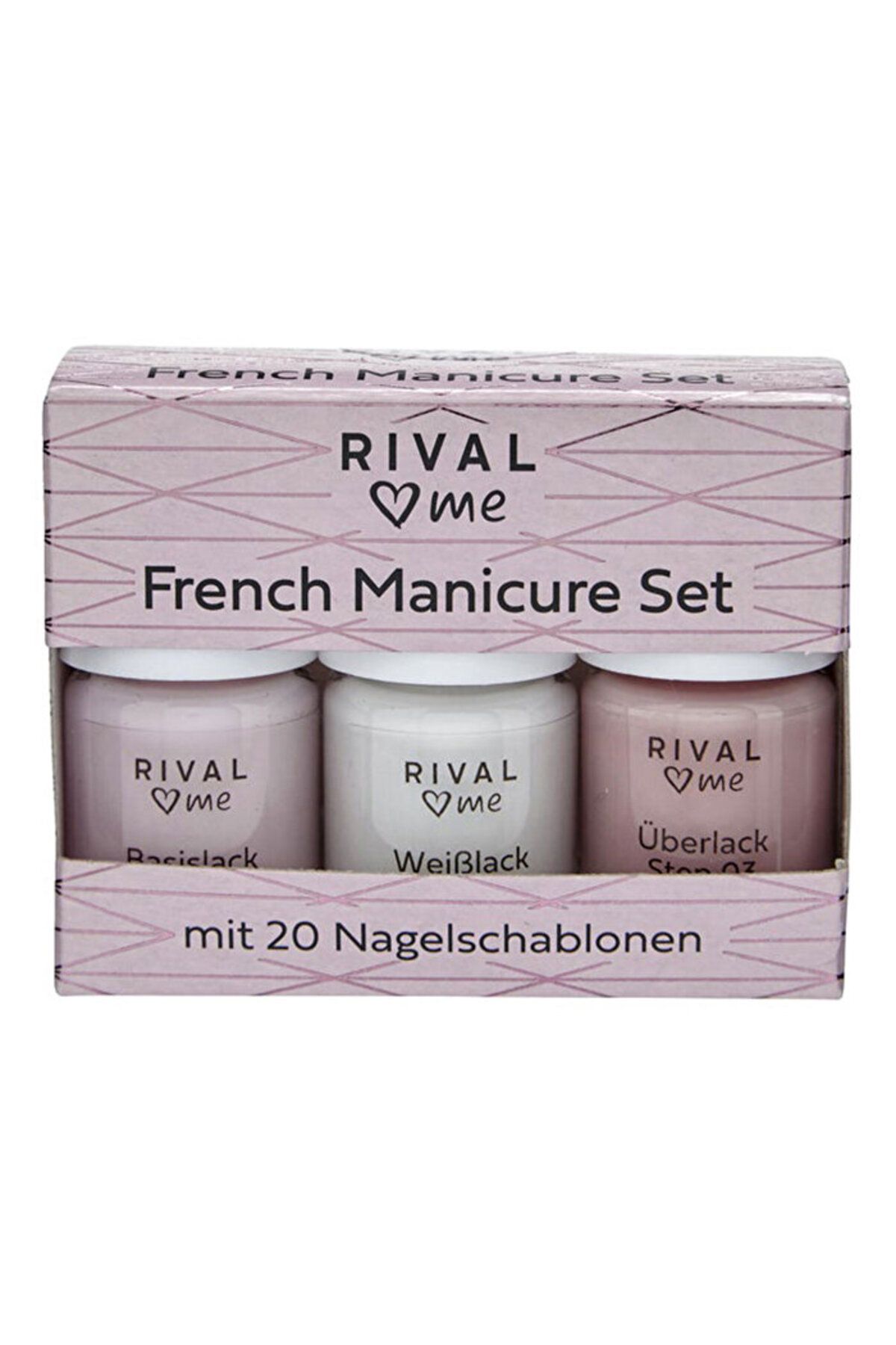 Rival Loves Me French Oje Manikür Seti + 20 Şablon - - 12 ml