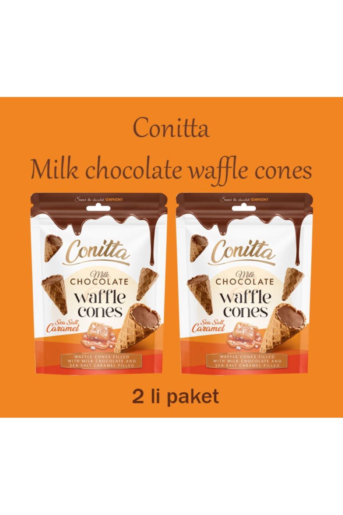 CONTİ CONITTA SALT CARAMEL MILK 80 GR (2PAKET)