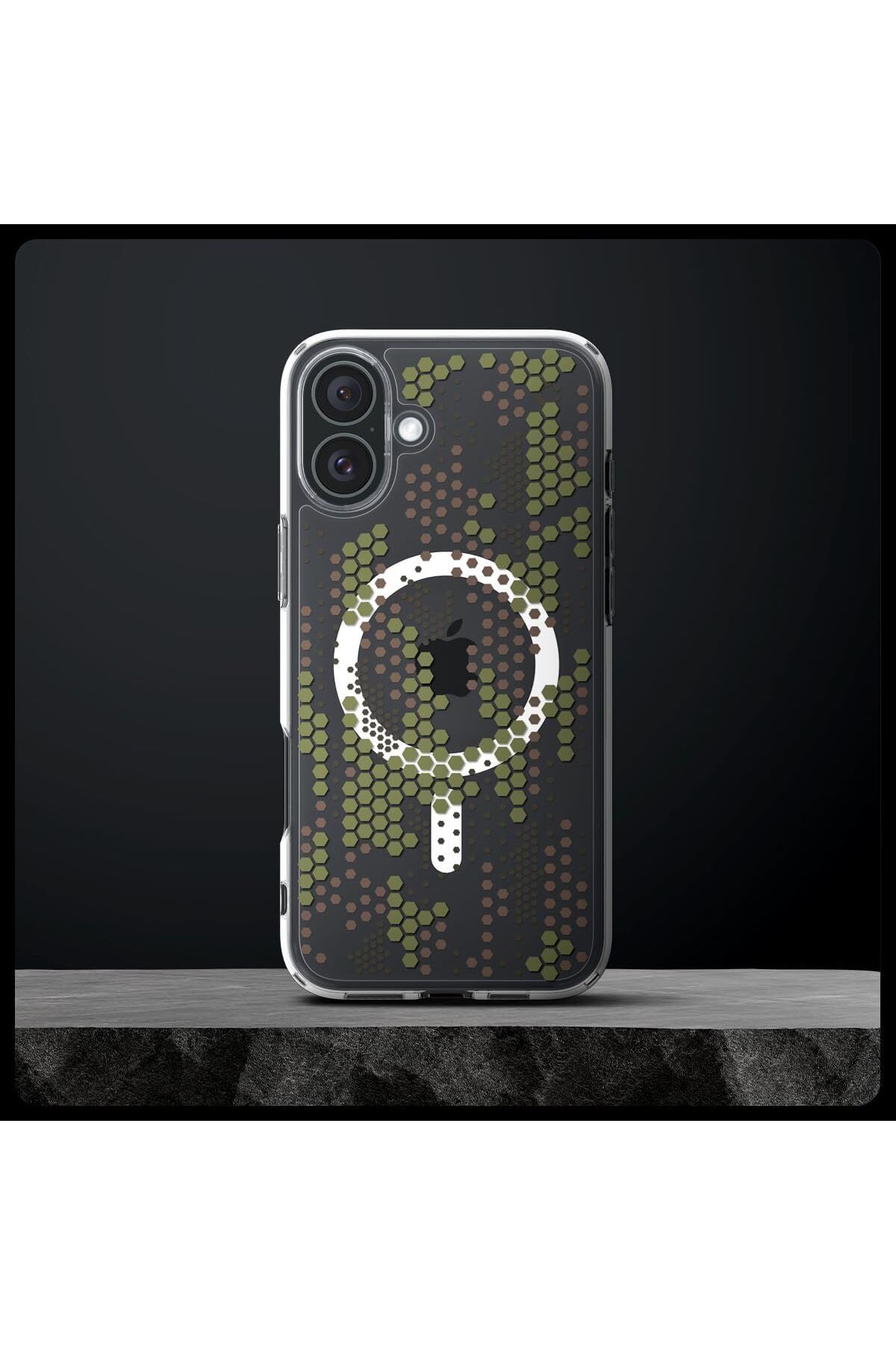 Spigen-Ultra Hybrid MagFit for iPhone 16 case [MagSafe compatible] - Digital Camo 6