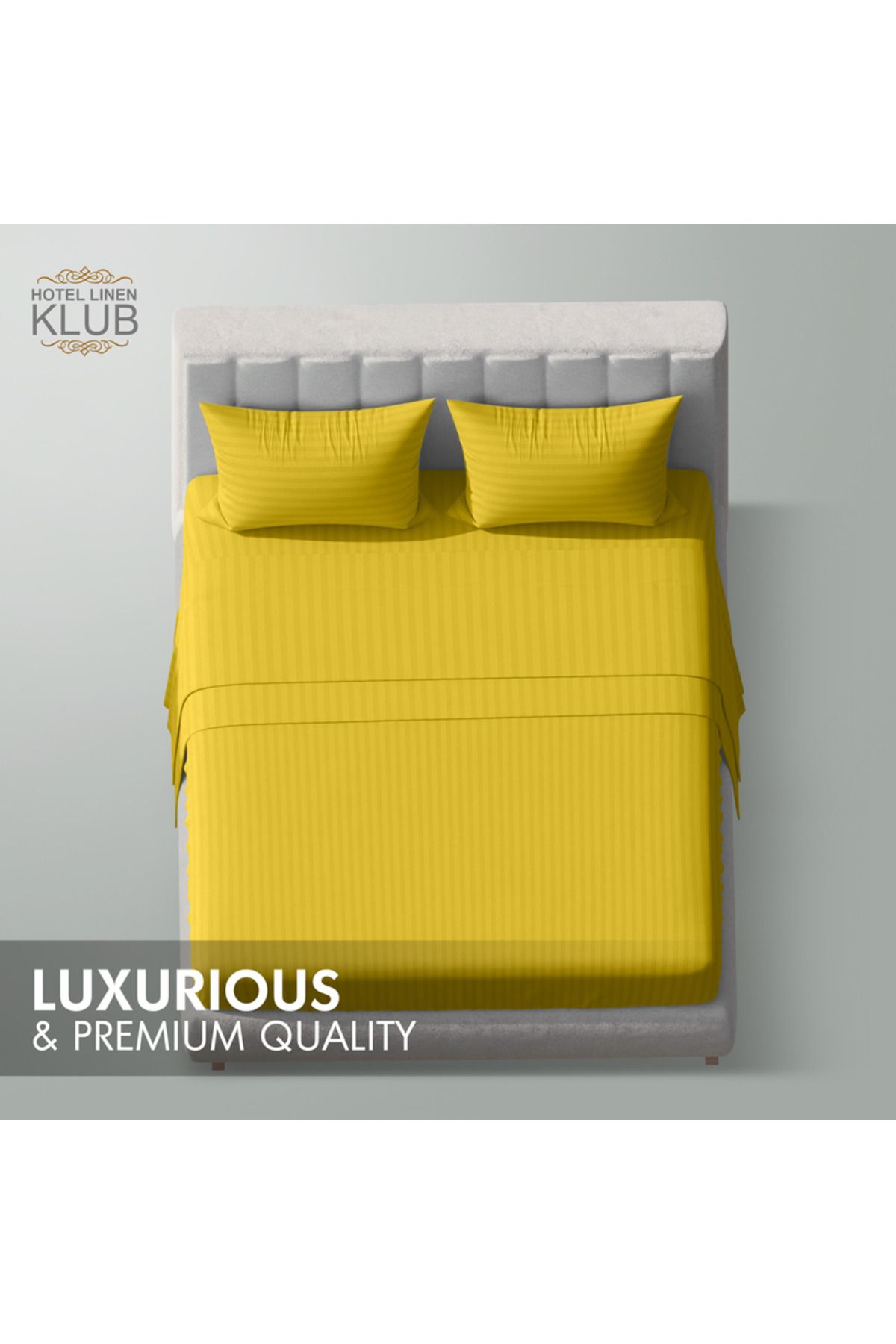 Hotel Linen Klub-Single-Striped Fitted Sheet Set - Premium and Durable Quality, Deep Pocket for a Perfect Fit 3