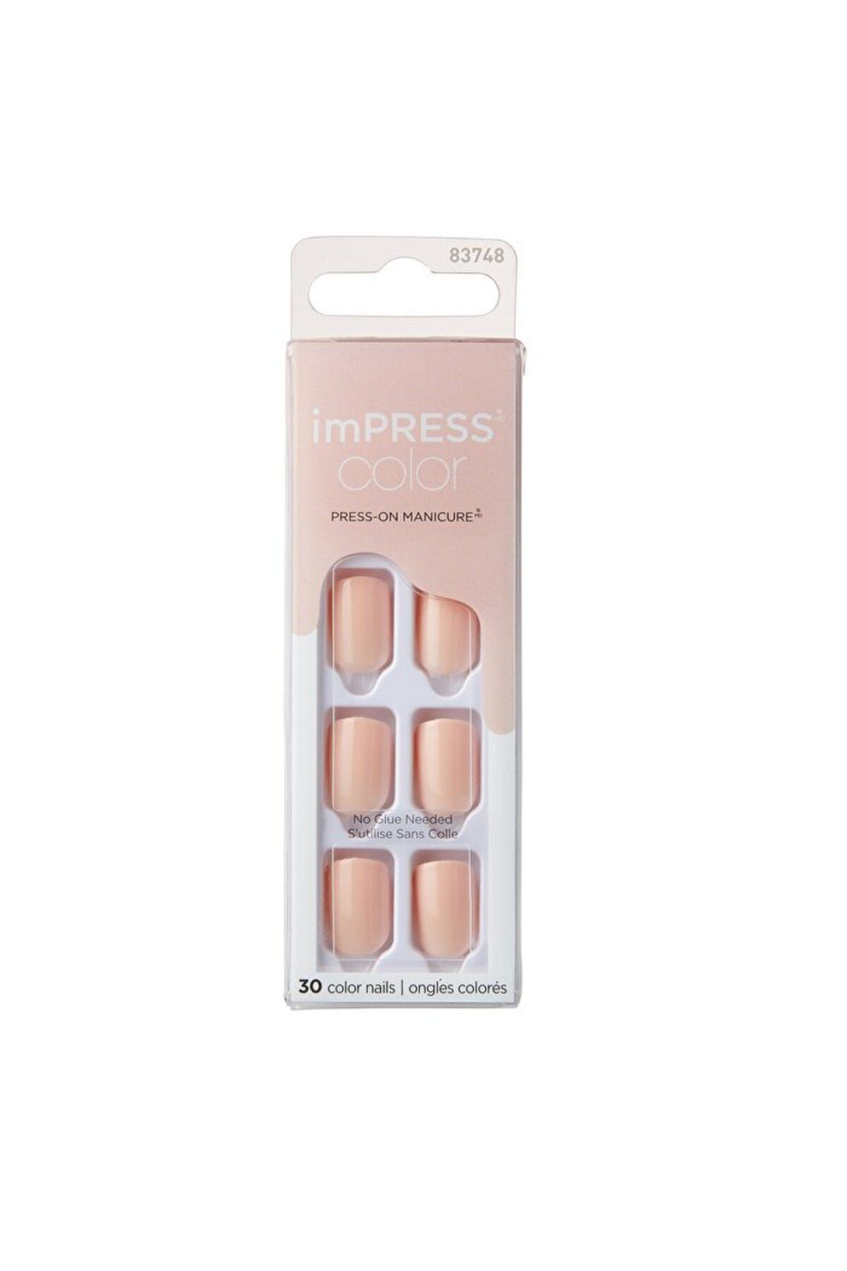 Impress Color Kendinden Yapışkanlı Takma Tırnak Kısa - Peevish Pink - 1 Adet