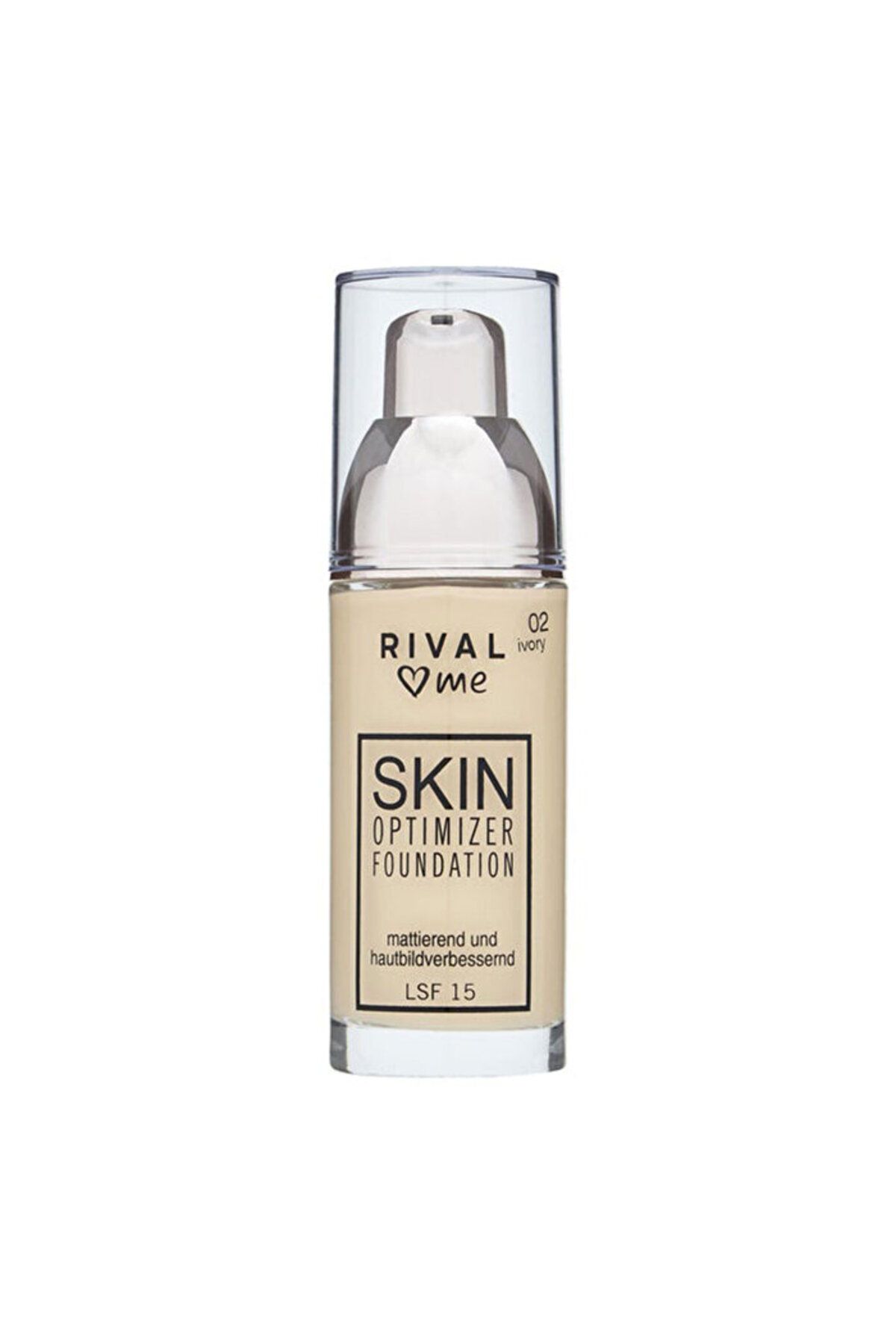 Rival Loves Me Fondöten - Skin Optimizer No:02 Ivory - 30 ml