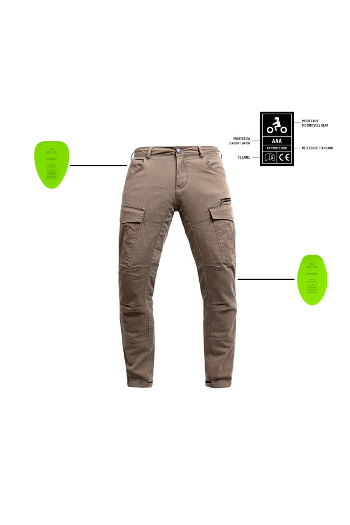 Tech90 Unisex Bej Jeans Motosiklet Pantolonu John Doe Kevlar Jdc5004