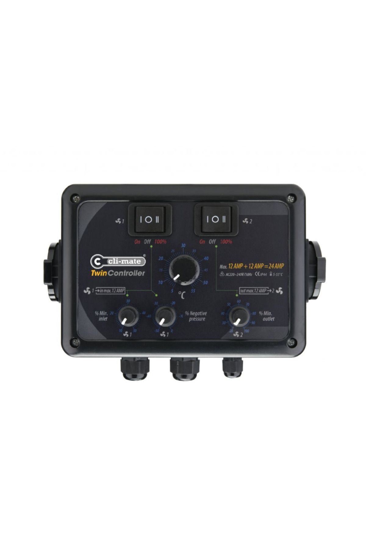 CliMate Cli-mate Twin Controller Isı/Fan Kontrol Cihazı 24A (12+12)