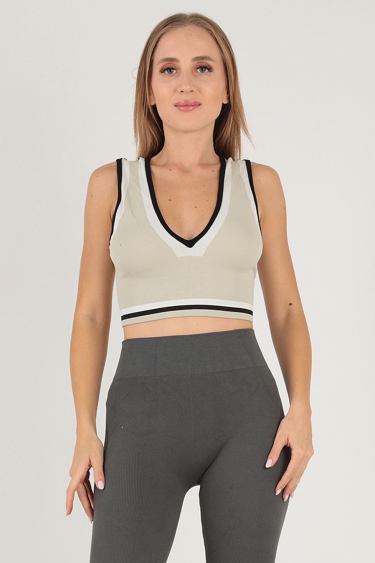 kingspearl Bluză Sport Cu Blocuri De Culoare Fără Sudură Femeie - XS