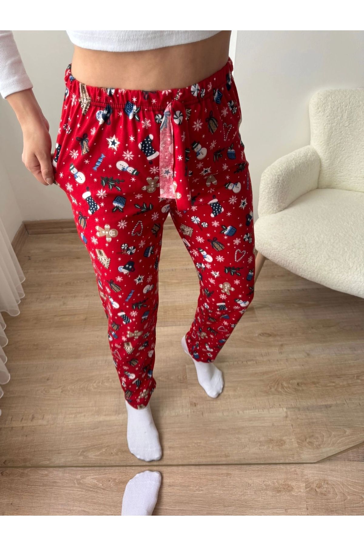 Zora Butik Baskılı Pijama Altı - NOEL